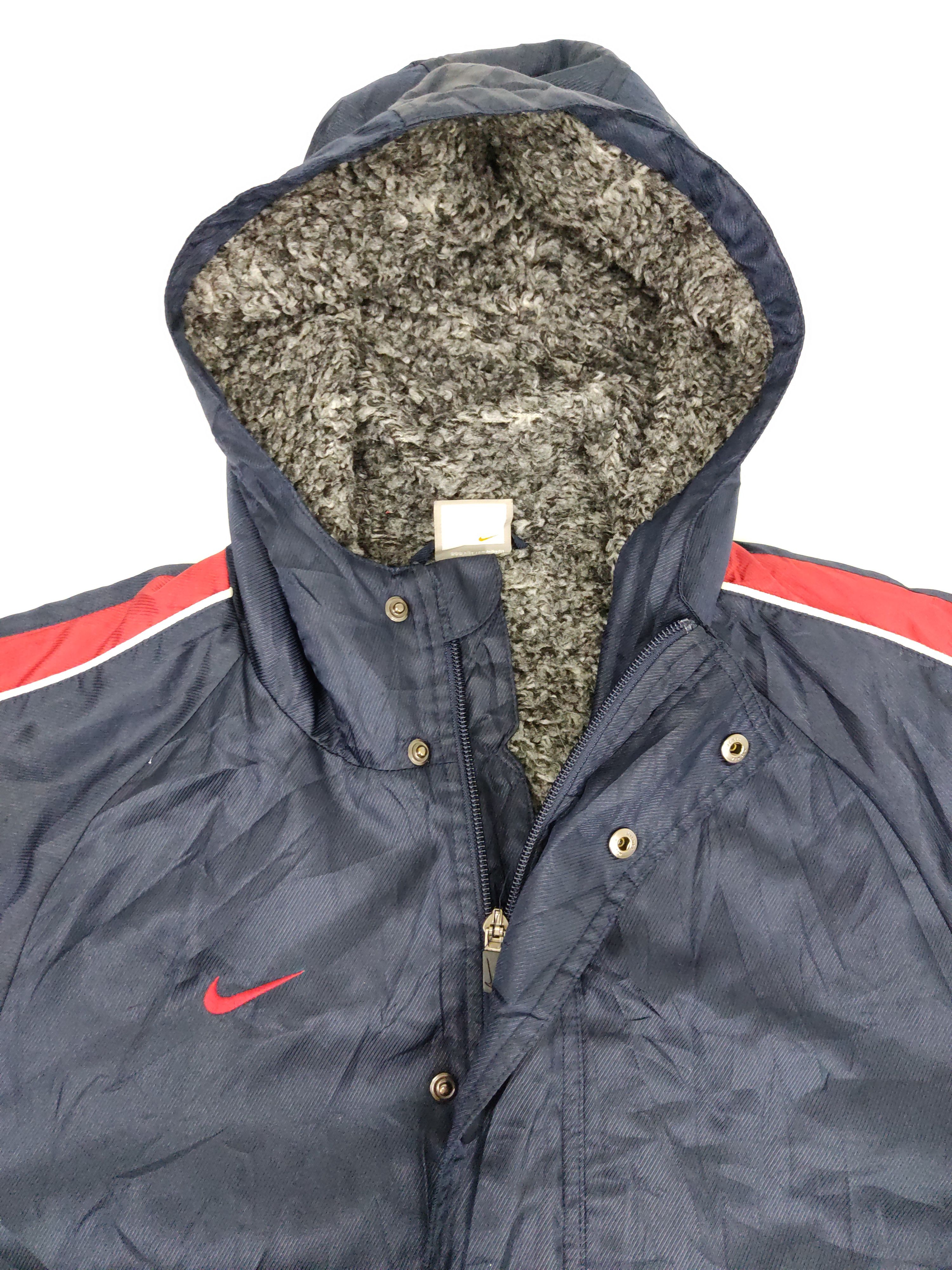 Nike Vintage Nike Swoosh Big Logo Jacket Sherpa Inner Size US M / EU 48-50 / 2 - 12 Thumbnail