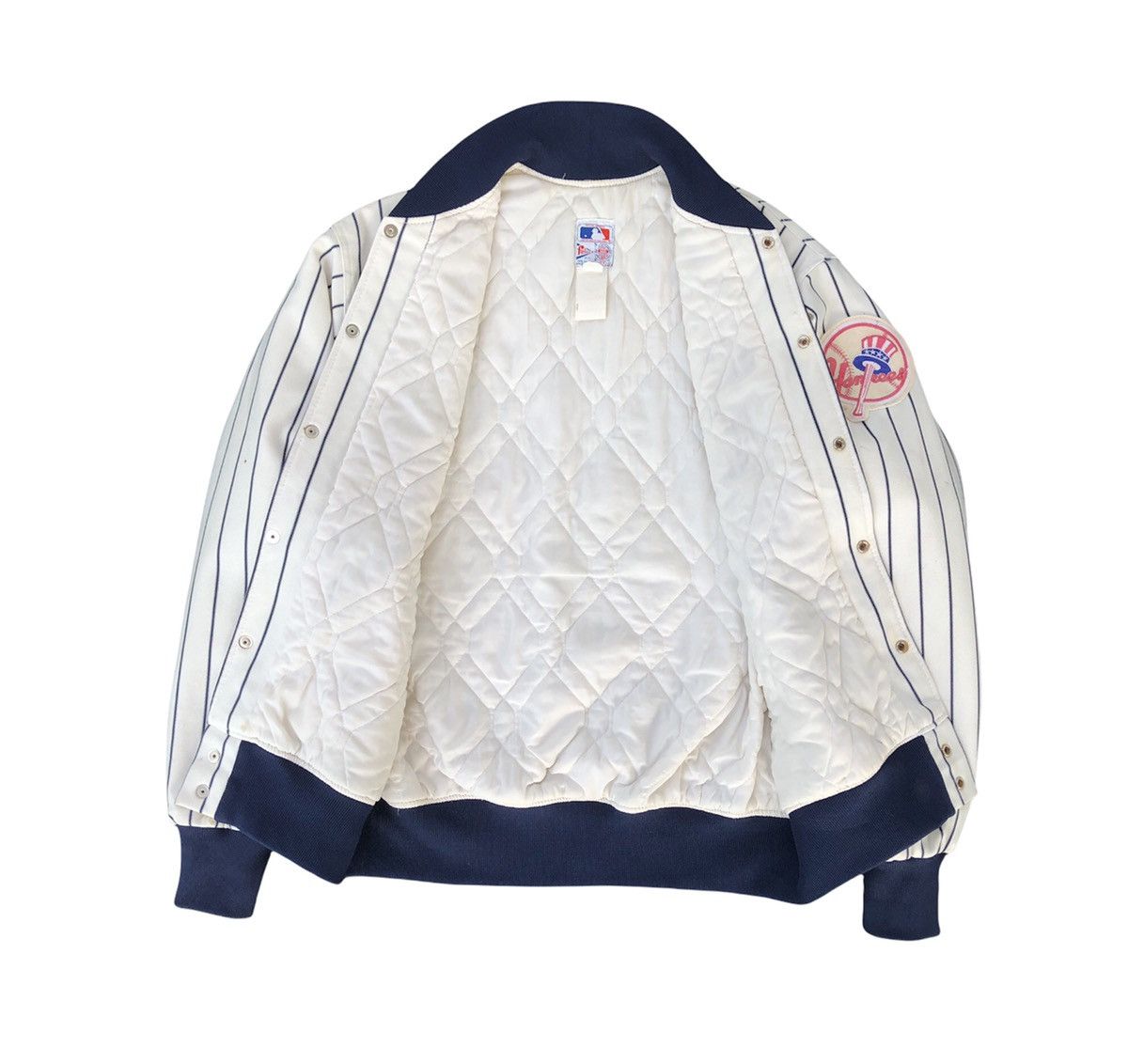 MLB Vintage NY Yankees MLB Baseball Varsity Striped Jacket Size US M / EU 48-50 / 2 - 6 Thumbnail