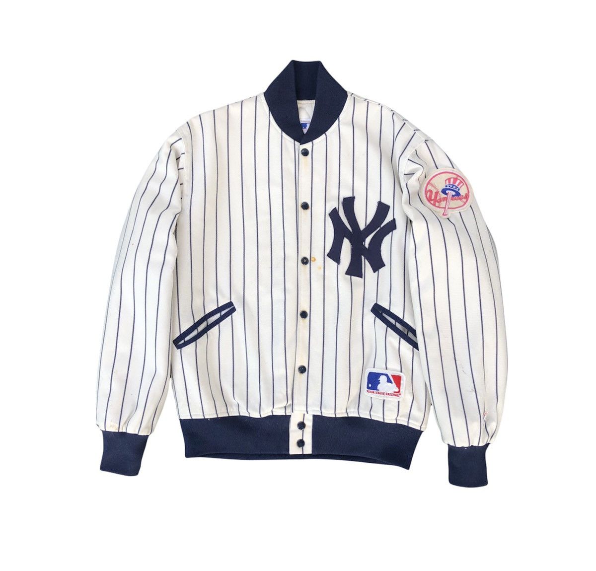 MLB Vintage NY Yankees MLB Baseball Varsity Striped Jacket Size US M / EU 48-50 / 2 - 5 Thumbnail