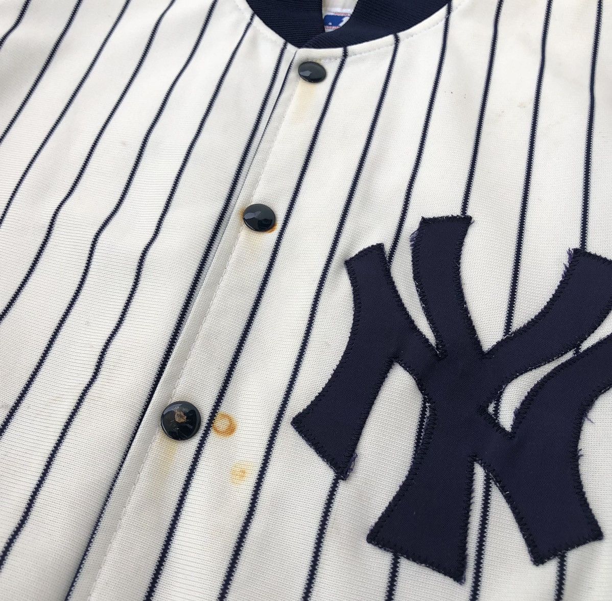 MLB Vintage NY Yankees MLB Baseball Varsity Striped Jacket Size US M / EU 48-50 / 2 - 11 Thumbnail