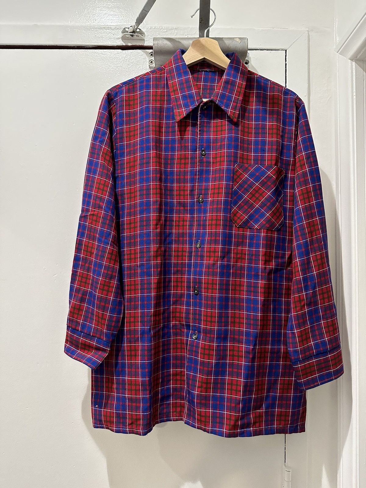 Vintage Vintage Plaid Shirt Size US M / EU 48-50 / 2 - 1 Thumbnail