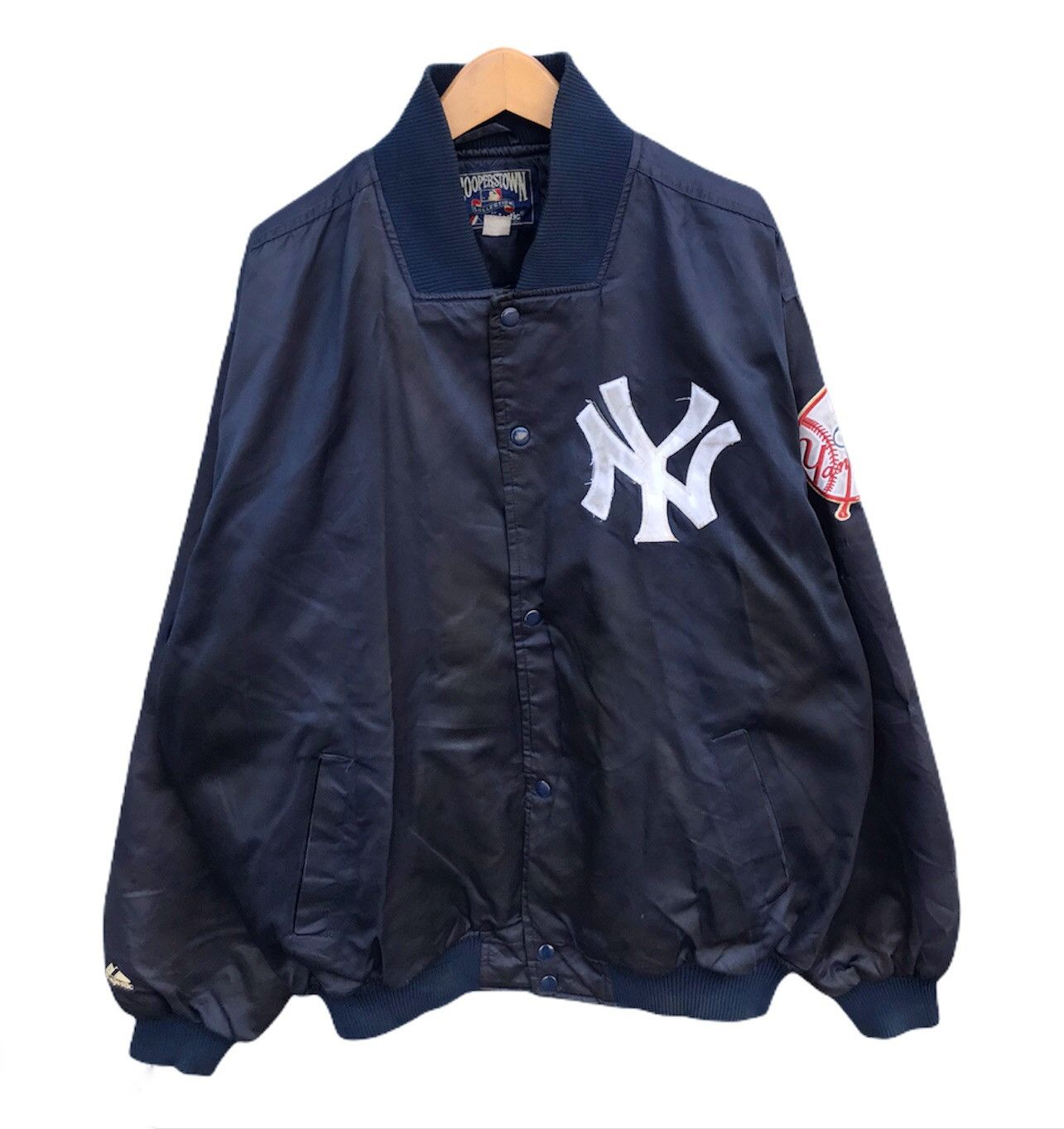 Majestic × New York Yankees Vtg New York Yankees baseball jacket Size US XL / EU 56 / 4 - 1 Thumbnail