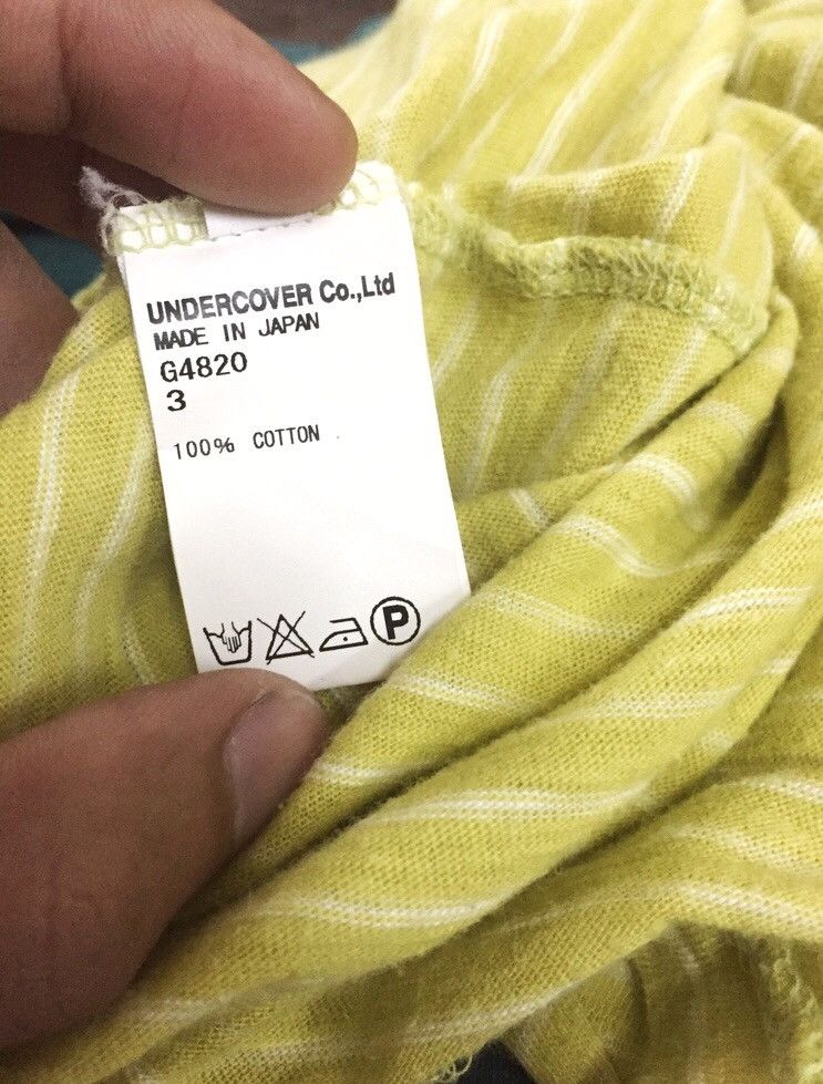 Jun Takahashi SS08 Undercoverism Royal Yellow Striped Shirt Size US L / EU 52-54 / 3 - 5 Thumbnail