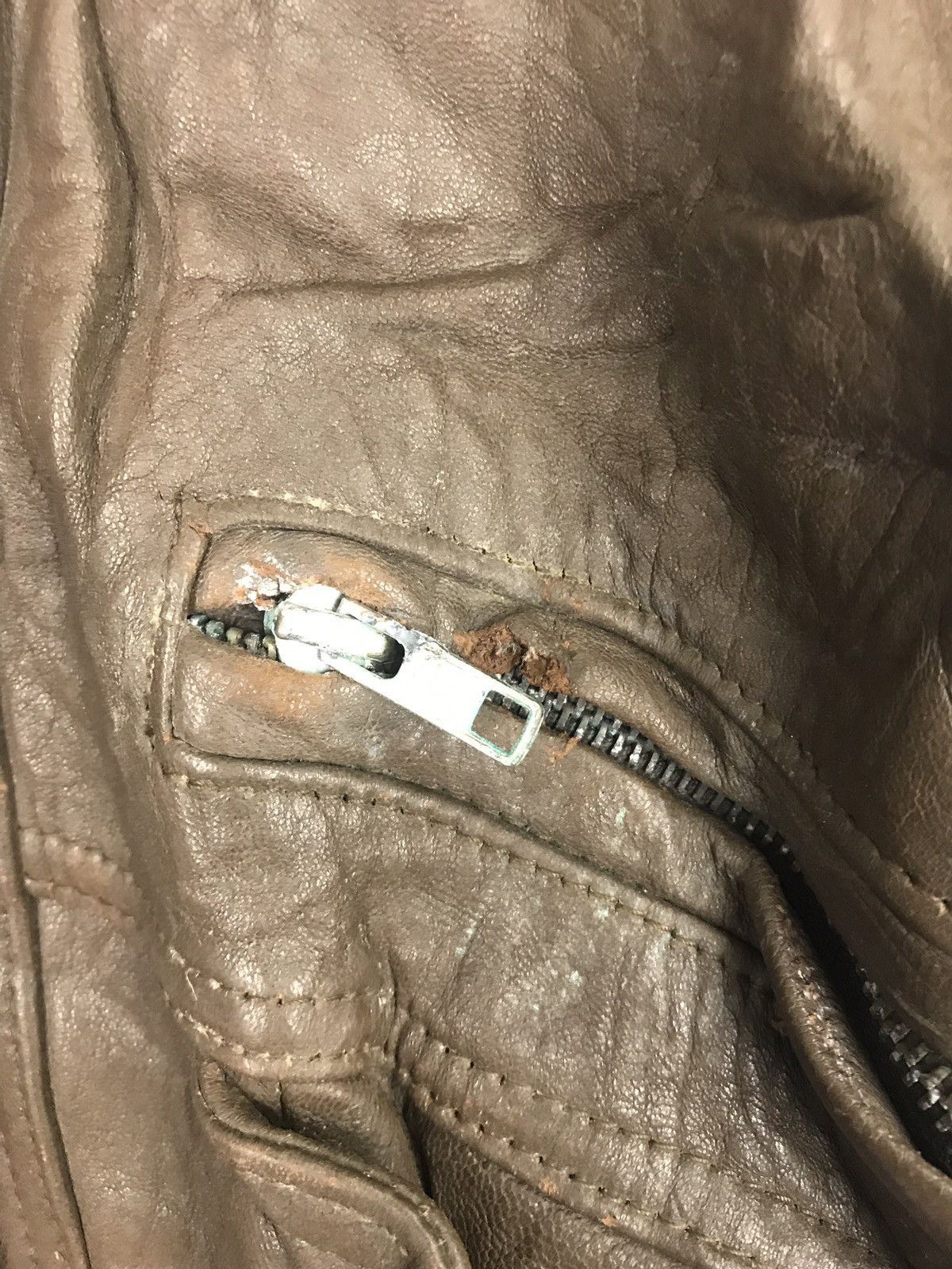Japanese Brand Domelson Leather Jacket Classic Double Pocket Military Size US M / EU 48-50 / 2 - 5 Thumbnail