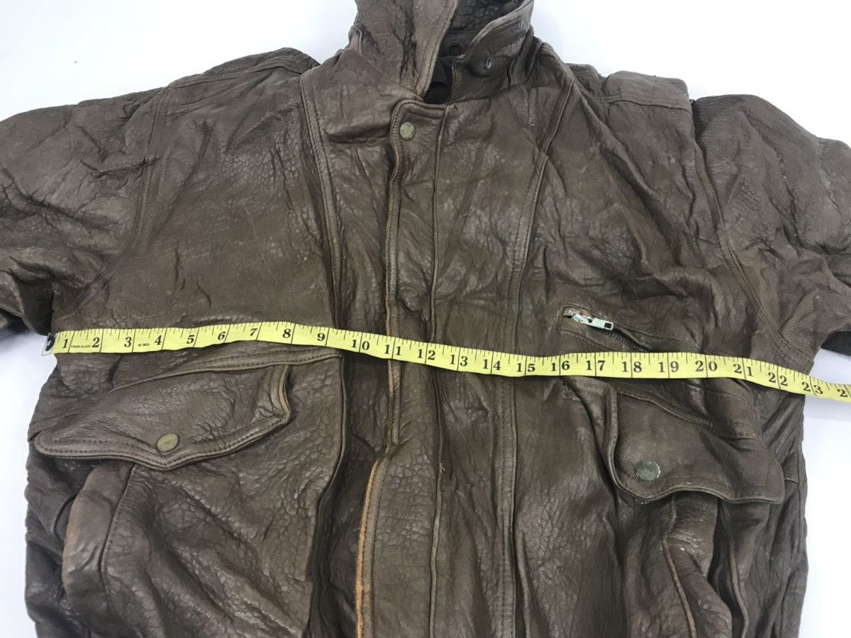 Japanese Brand Domelson Leather Jacket Classic Double Pocket Military Size US M / EU 48-50 / 2 - 8 Thumbnail