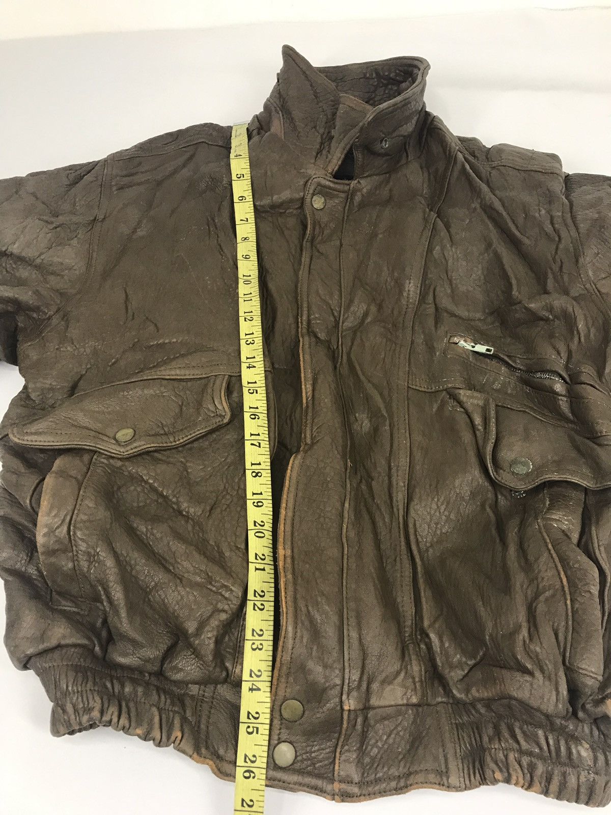 Japanese Brand Domelson Leather Jacket Classic Double Pocket Military Size US M / EU 48-50 / 2 - 9 Thumbnail