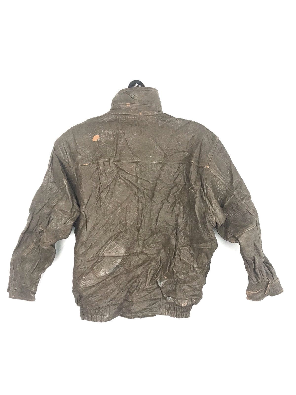 Japanese Brand Domelson Leather Jacket Classic Double Pocket Military Size US M / EU 48-50 / 2 - 2 Thumbnail