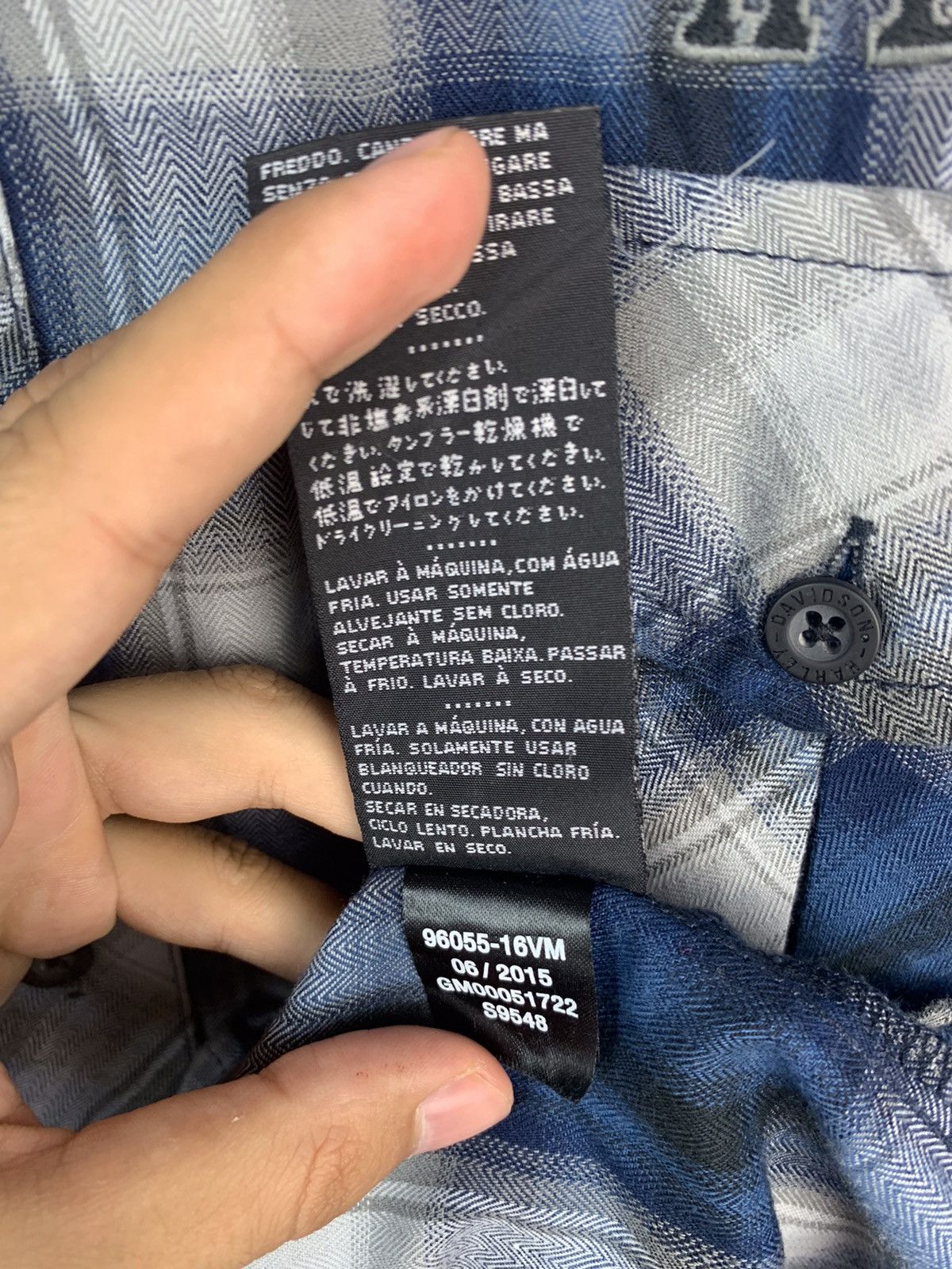 Harley Davidson × Vintage Vintage Harley Davidson Flannel Plaid Shirt Size US L / EU 52-54 / 3 - 13 Thumbnail
