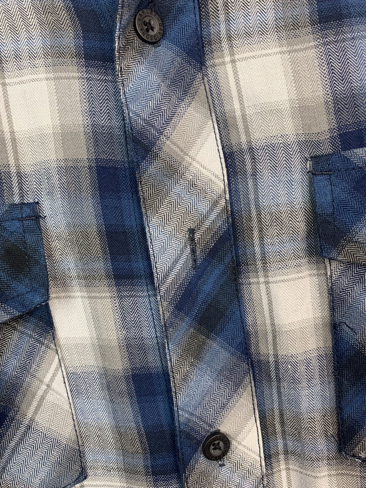 Harley Davidson × Vintage Vintage Harley Davidson Flannel Plaid Shirt Size US L / EU 52-54 / 3 - 6 Thumbnail