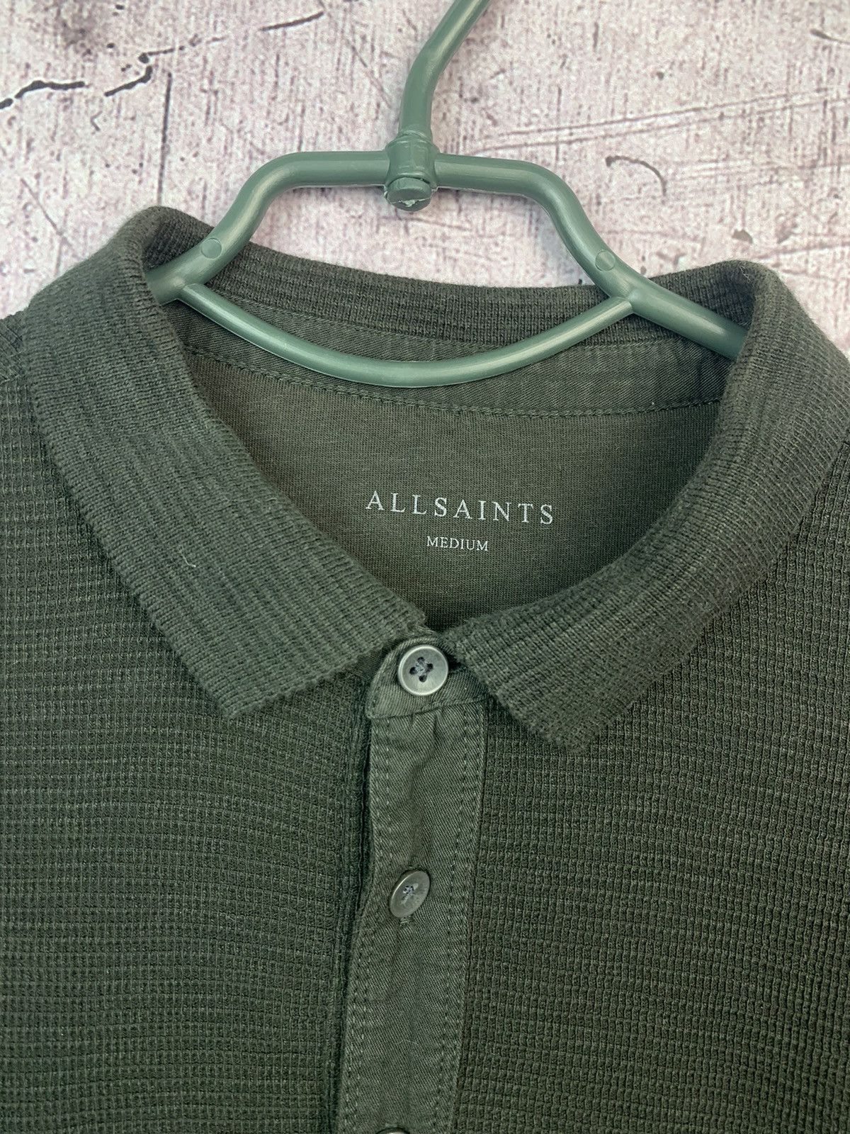 Allsaints Allsaints Y2K Clash Long Sleeve Polo Shirt Size US M / EU 48-50 / 2 - 2 Thumbnail