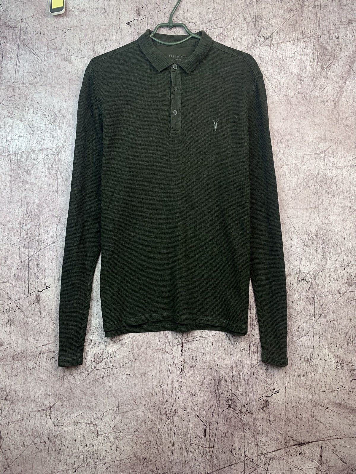 Allsaints Allsaints Y2K Clash Long Sleeve Polo Shirt Size US M / EU 48-50 / 2 - 1 Thumbnail