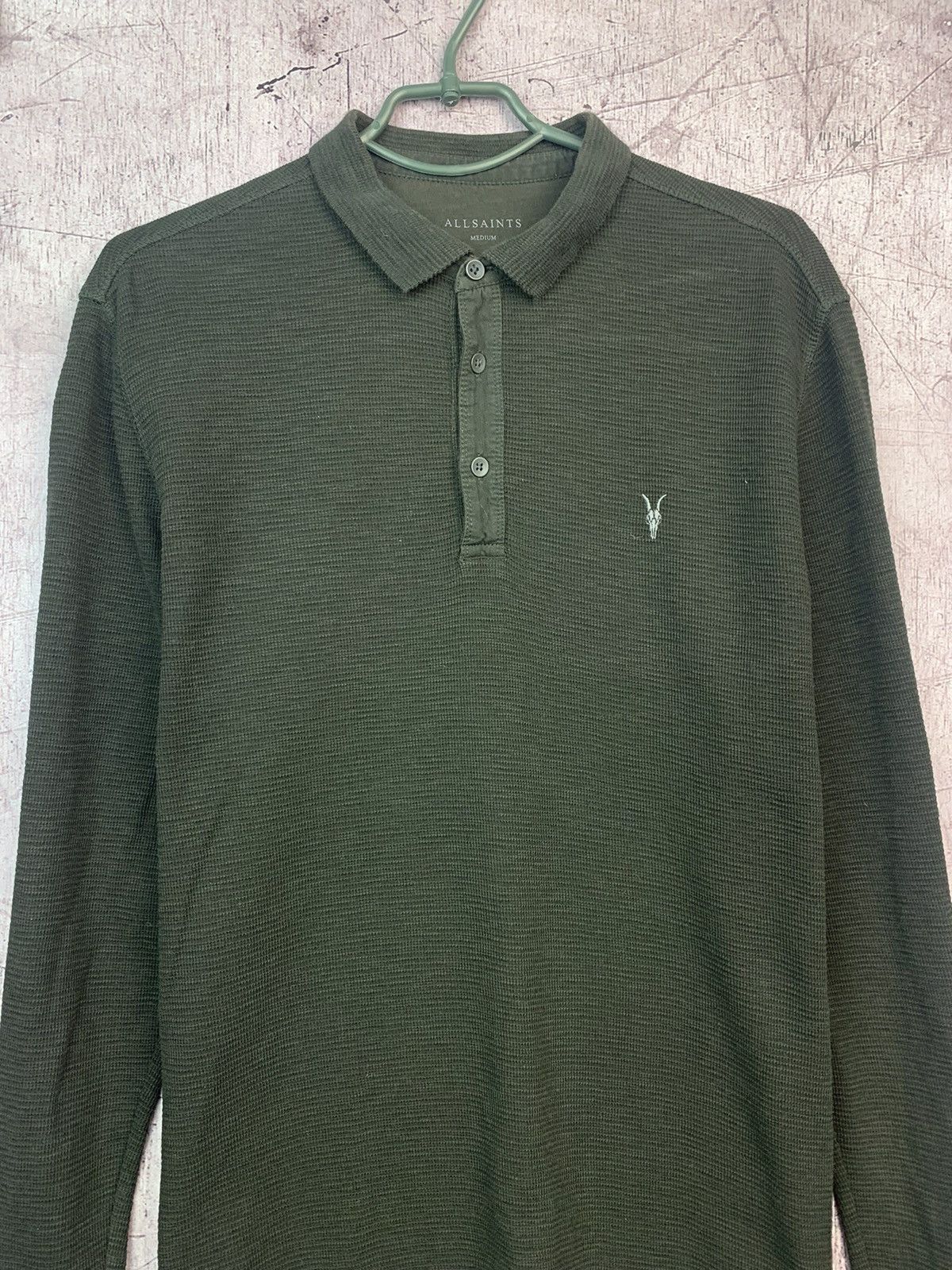 Allsaints Allsaints Y2K Clash Long Sleeve Polo Shirt Size US M / EU 48-50 / 2 - 3 Thumbnail