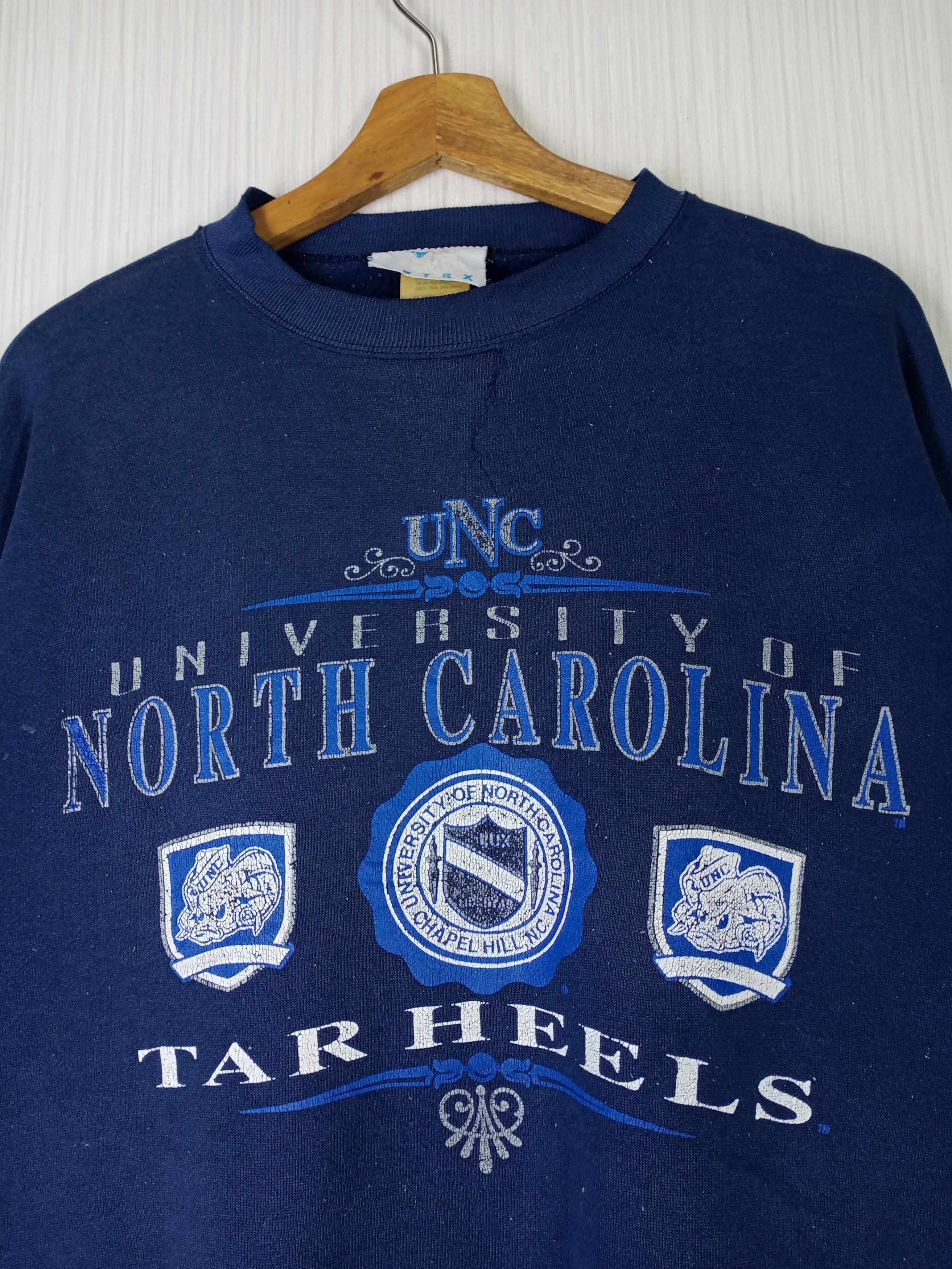 Other Rare Vintage 80s University Of North Carolina Sweatshirt Size US L / EU 52-54 / 3 - 2 Thumbnail