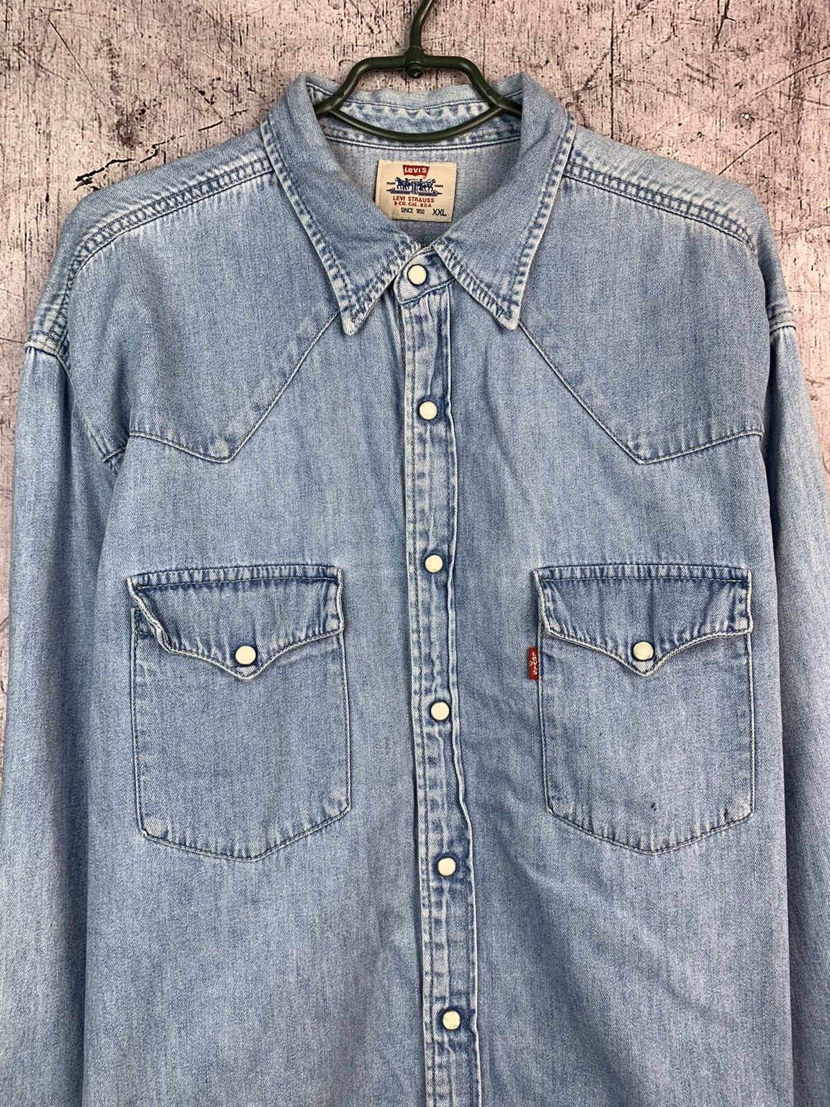 Levi's × Levi's Vintage Clothing Vintage Levis Denim Jeans Shirt Size US XXL / EU 58 / 5 - 2 Thumbnail