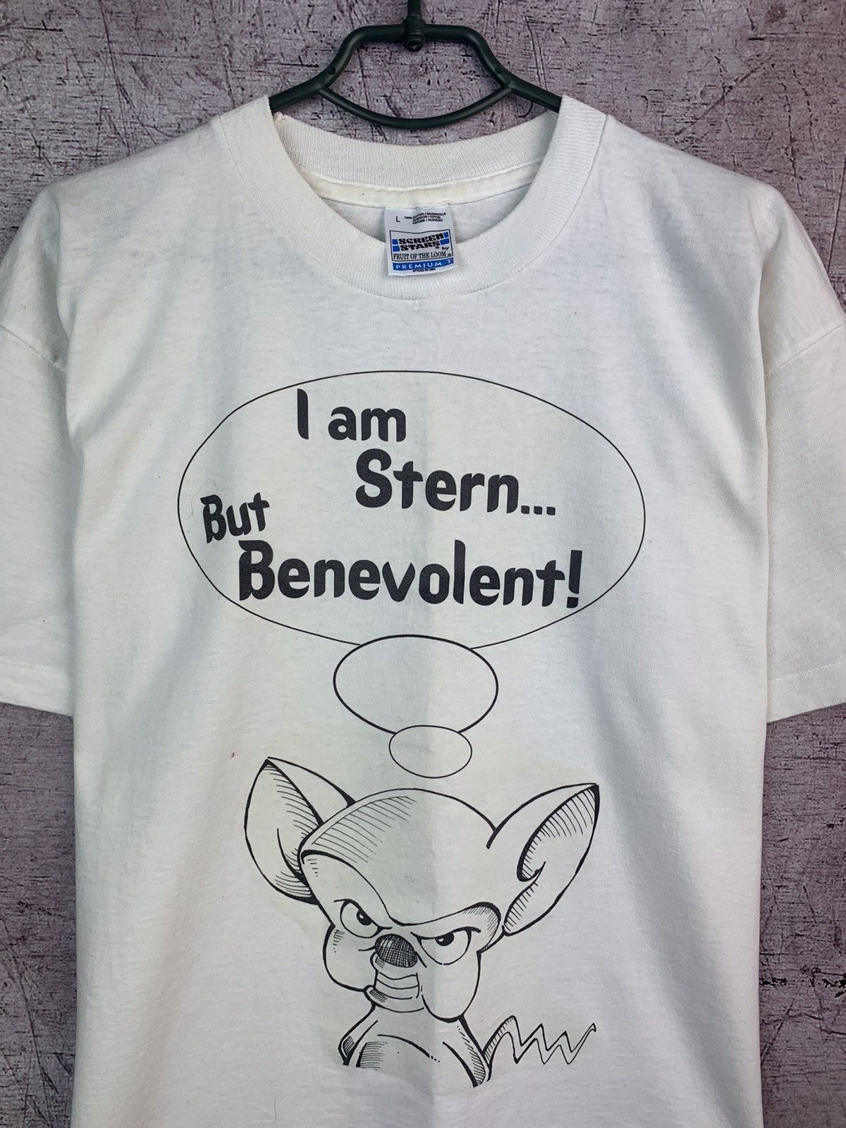 Cartoon Network Vintage 90s Pinky and The Brain T-shirt Size US L / EU 52-54 / 3 - 4 Thumbnail