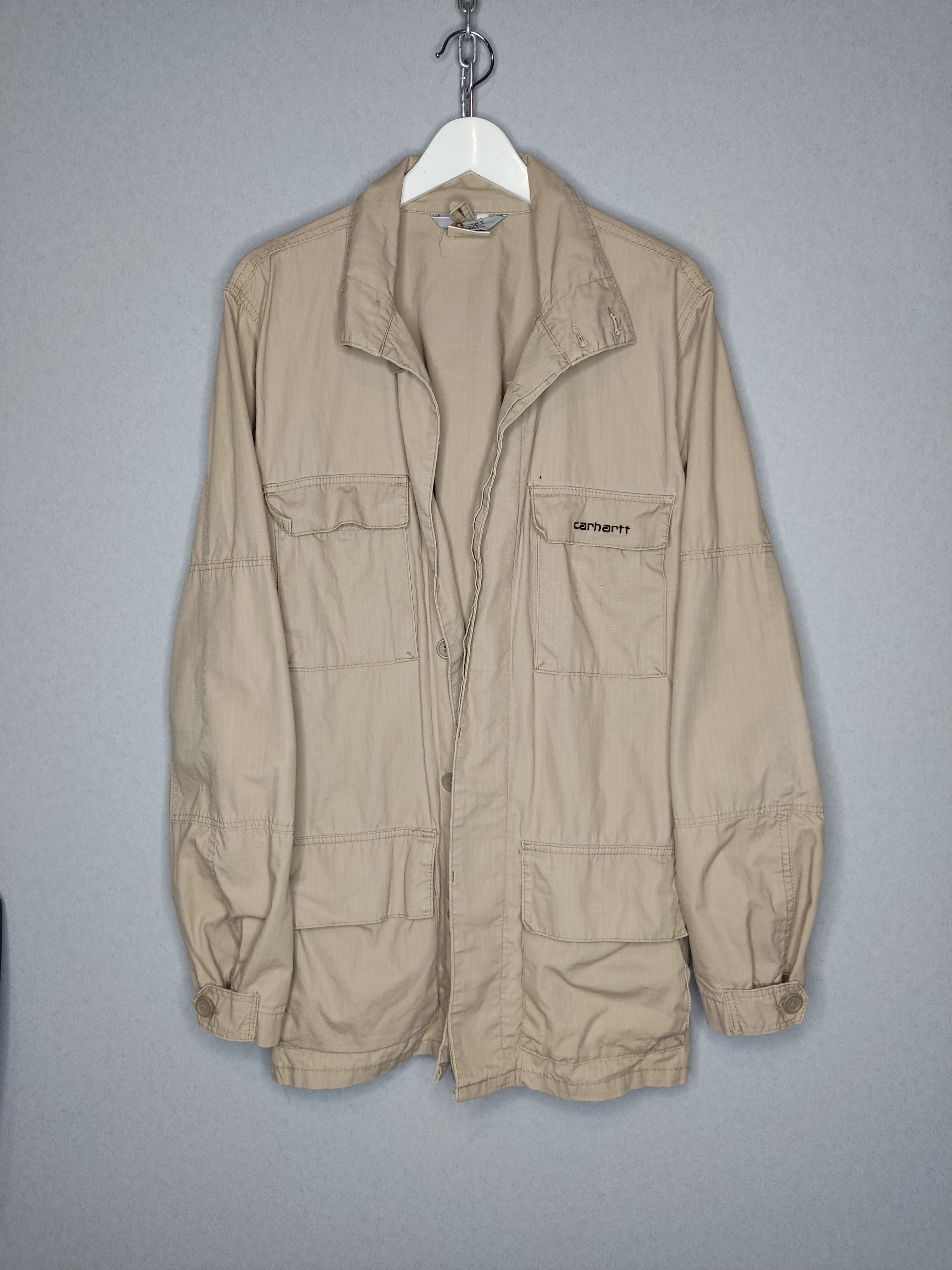 image of Carhartt Vintage Force Jacket Rugged Outdoor Wear in Beige, Men's (Size Large)