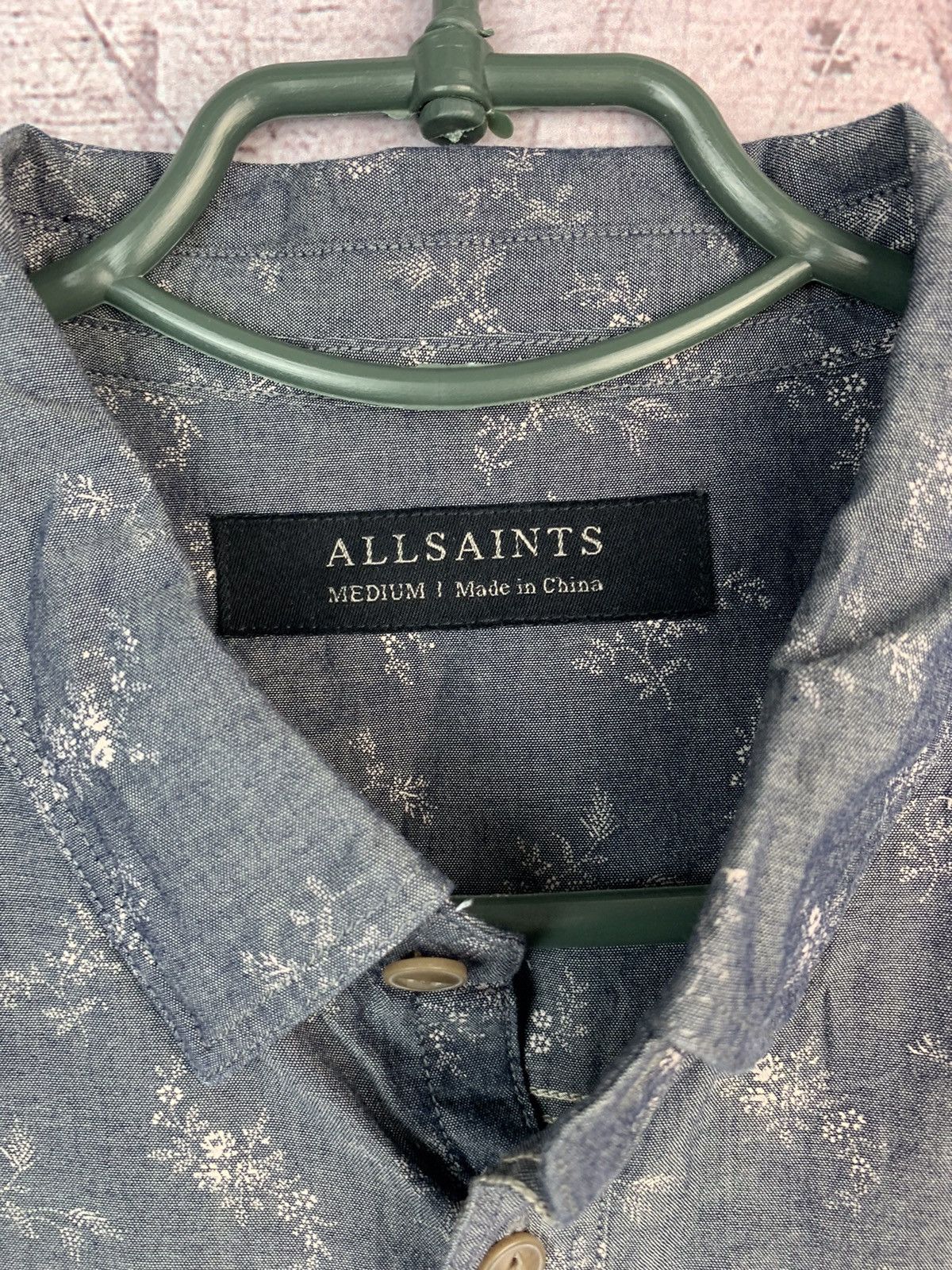 Allsaints AllSaints Mens Quincey Long SleeveShirt Size US M / EU 48-50 / 2 - 3 Thumbnail
