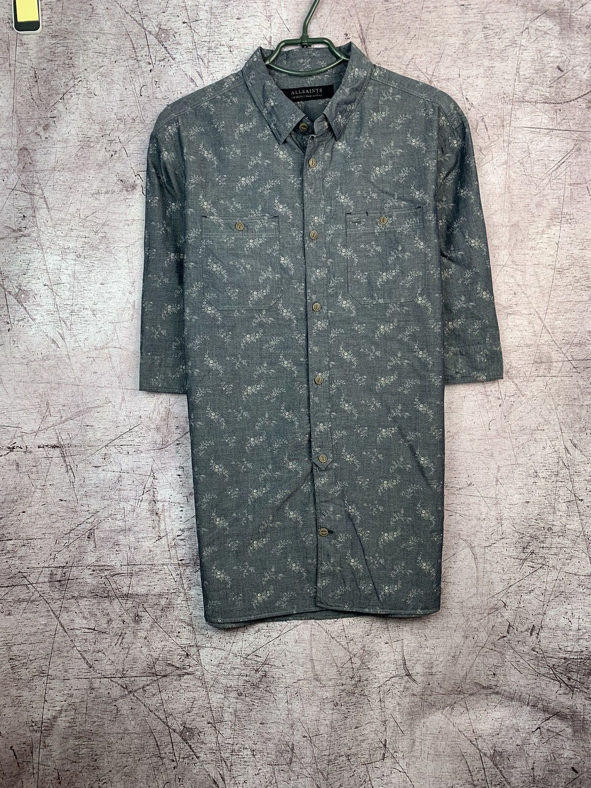 Allsaints AllSaints Mens Quincey Long SleeveShirt Size US M / EU 48-50 / 2 - 1 Thumbnail