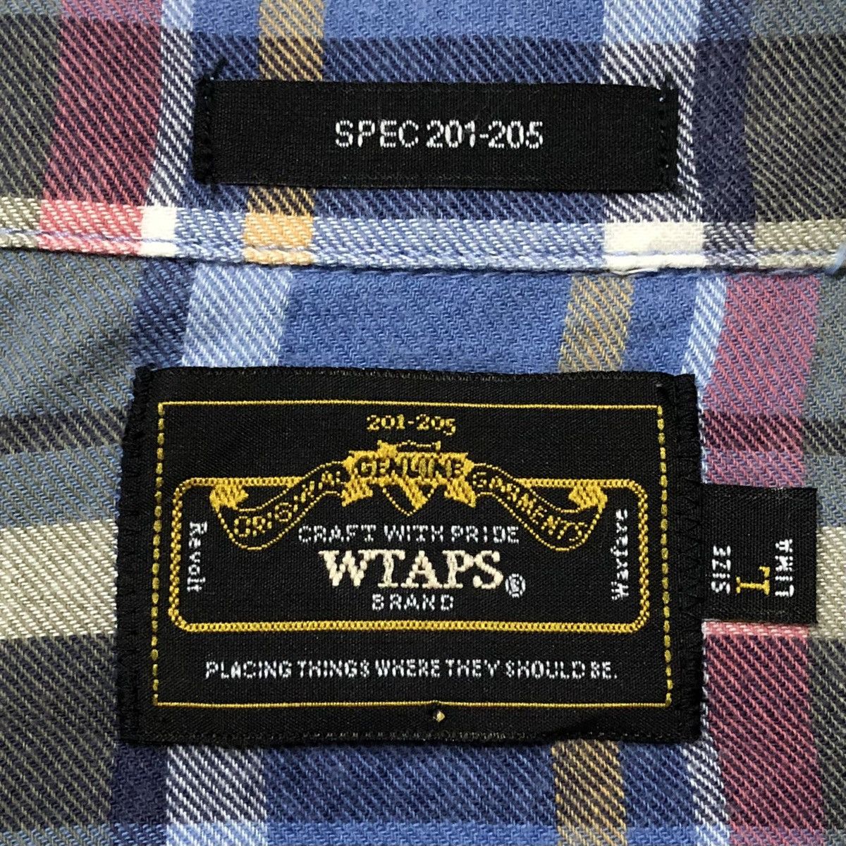 Wtaps WTAPS Casual Checked Plaid Long Sleeves Shirt Size US L / EU 52-54 / 3 - 12 Thumbnail