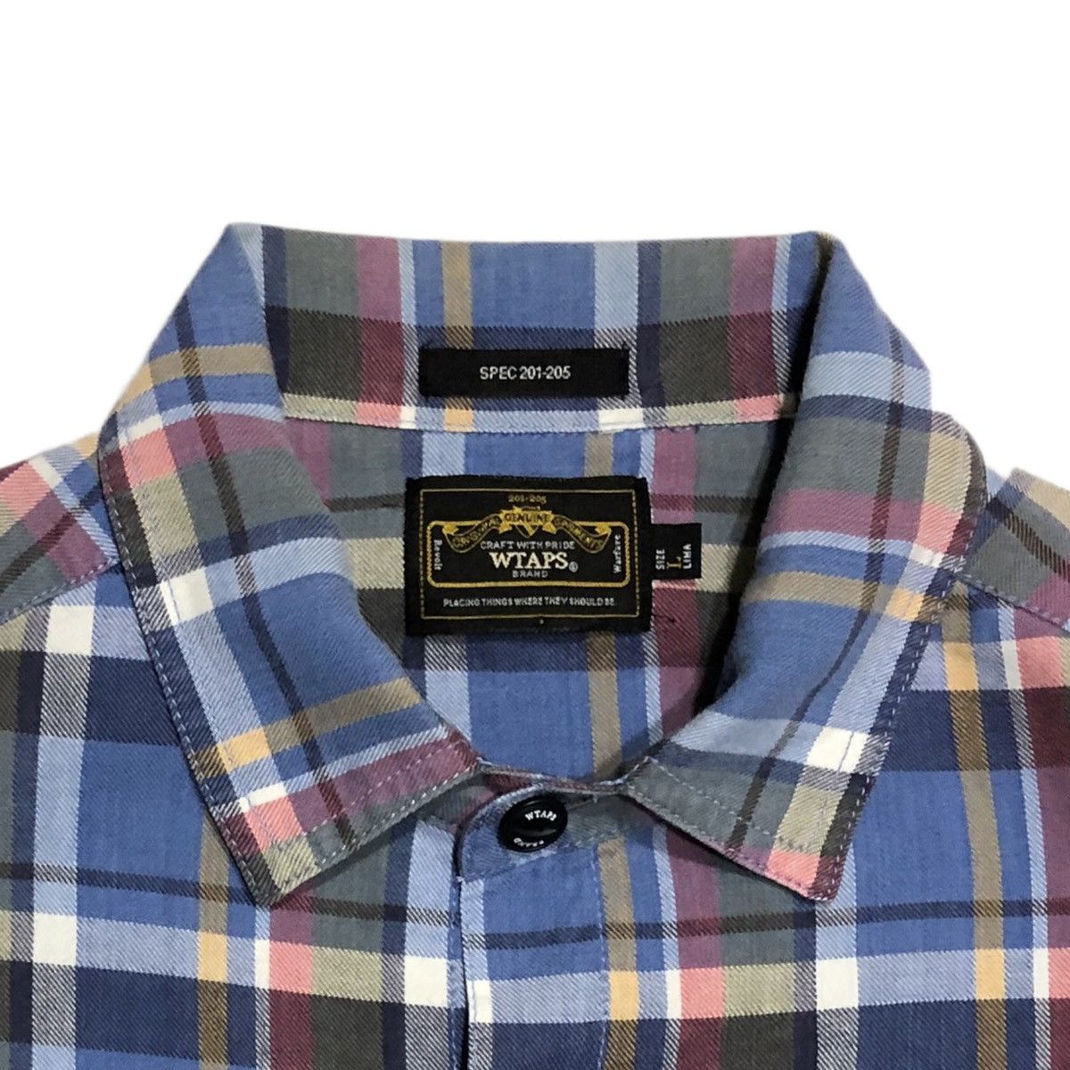 Wtaps WTAPS Casual Checked Plaid Long Sleeves Shirt Size US L / EU 52-54 / 3 - 6 Thumbnail