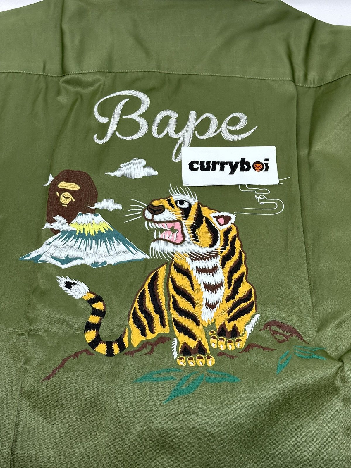 Bape BAPE Japan Culture Open Collar Shirt Olive Drab Size US M / EU 48-50 / 2 - 8 Thumbnail