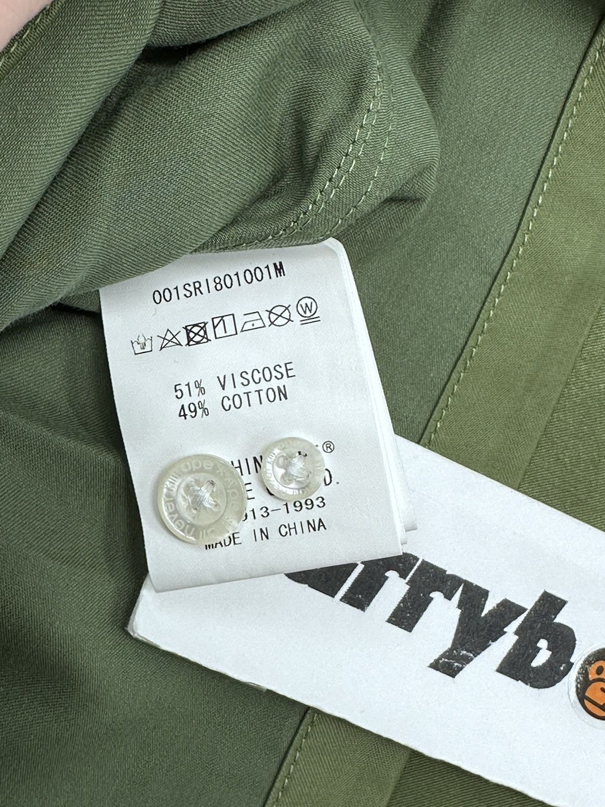 Bape BAPE Japan Culture Open Collar Shirt Olive Drab Size US M / EU 48-50 / 2 - 9 Thumbnail