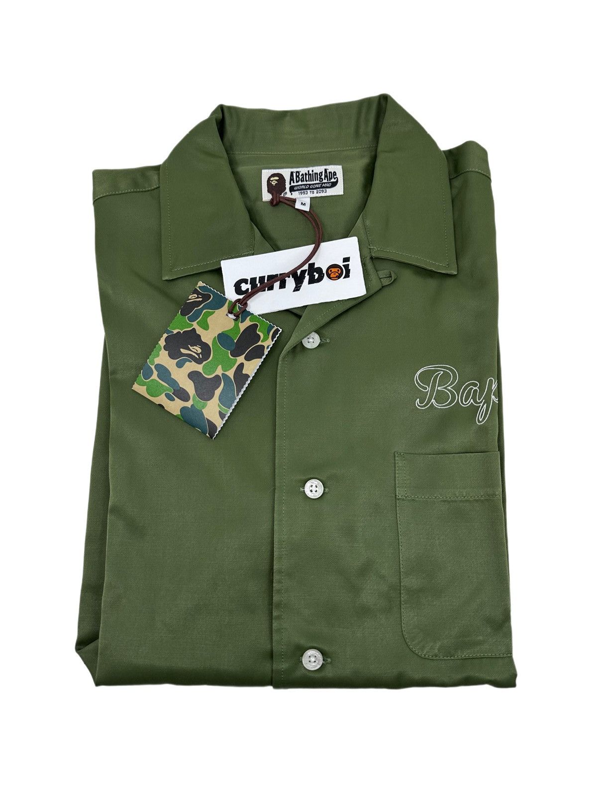 Bape BAPE Japan Culture Open Collar Shirt Olive Drab Size US M / EU 48-50 / 2 - 4 Thumbnail