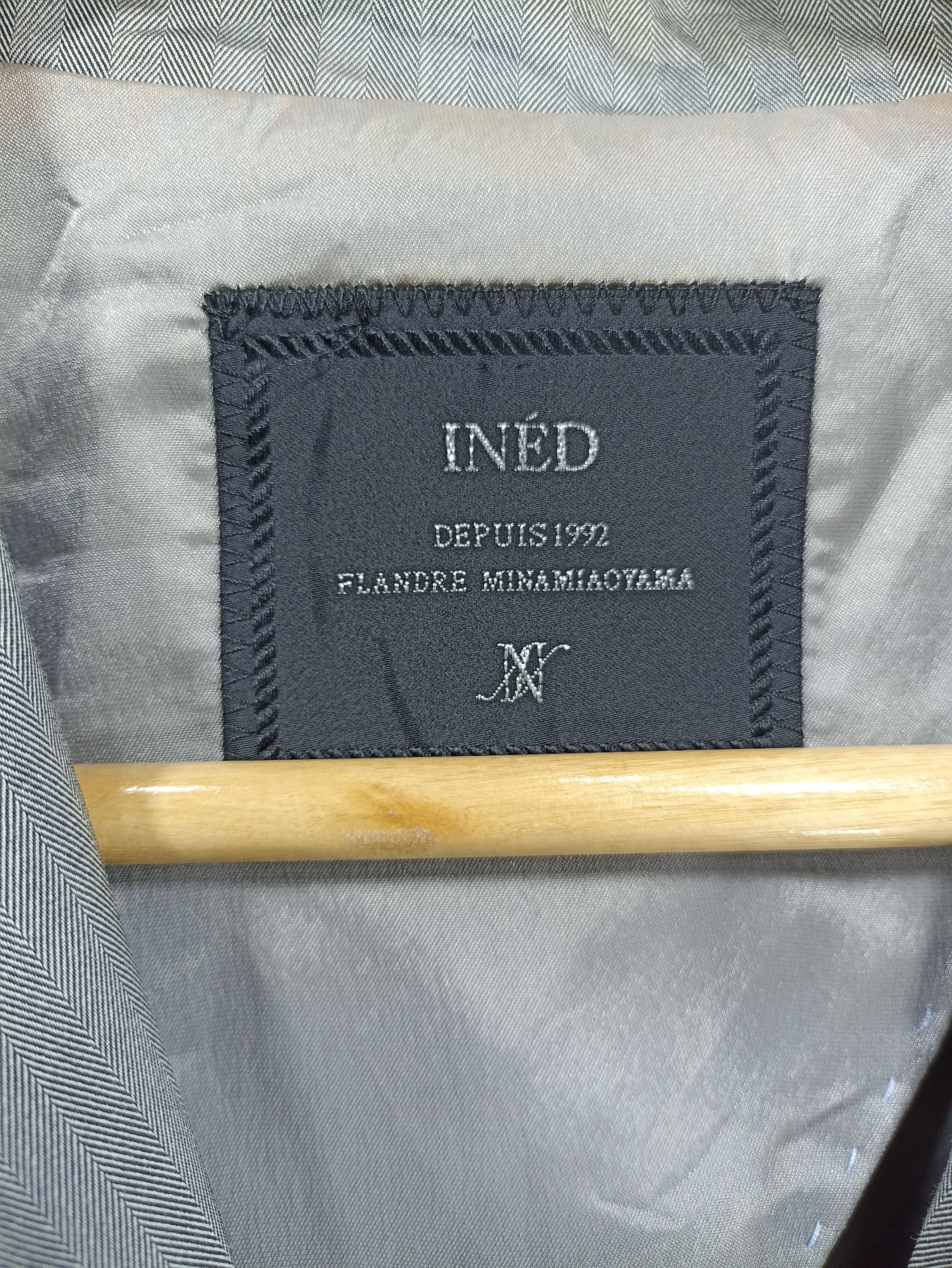 Japanese Brand × Vintage × Yohji Yamamoto Designer Ined Blazer jacket Size S / US 4 / IT 40 - 5 Thumbnail