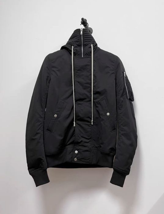 Rick Owens Rick Owens ro black bomber cotton jacket | Grailed