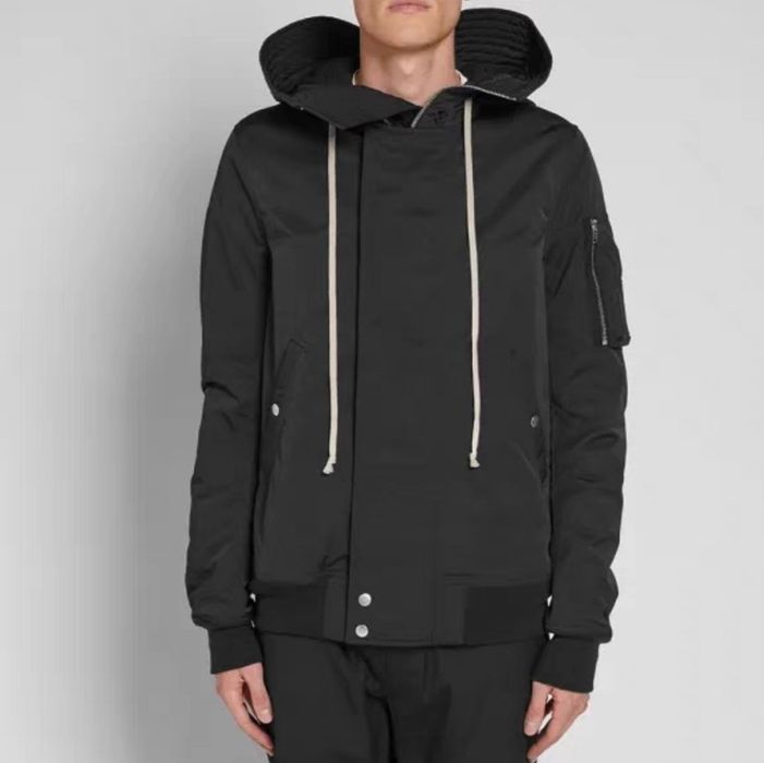 Rick Owens Rick Owens ro black bomber cotton jacket | Grailed