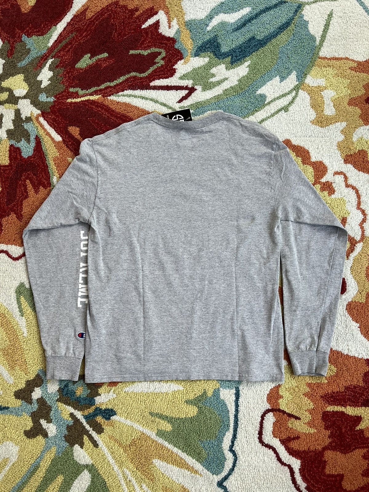 Champion × Supreme Supreme x Champion LS Tee SS17 Heather Grey Size US M / EU 48-50 / 2 - 2 Thumbnail