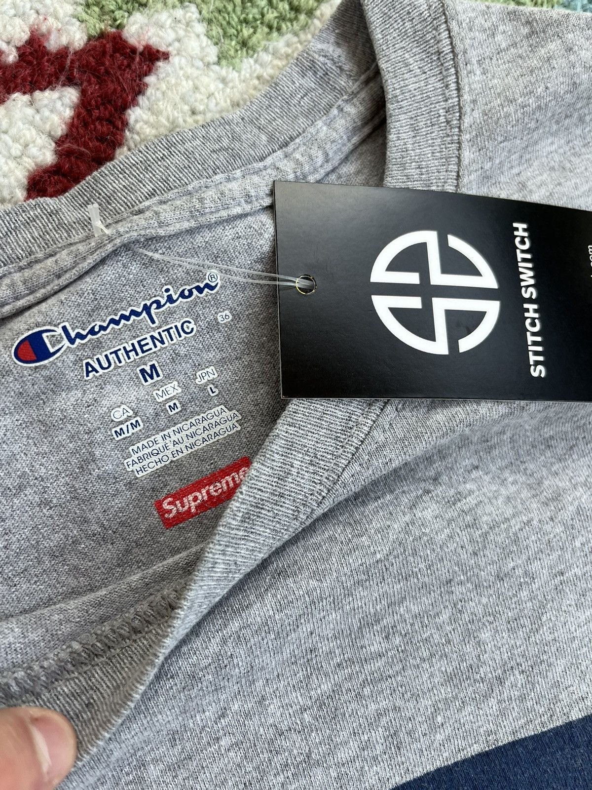 Champion × Supreme Supreme x Champion LS Tee SS17 Heather Grey Size US M / EU 48-50 / 2 - 5 Thumbnail