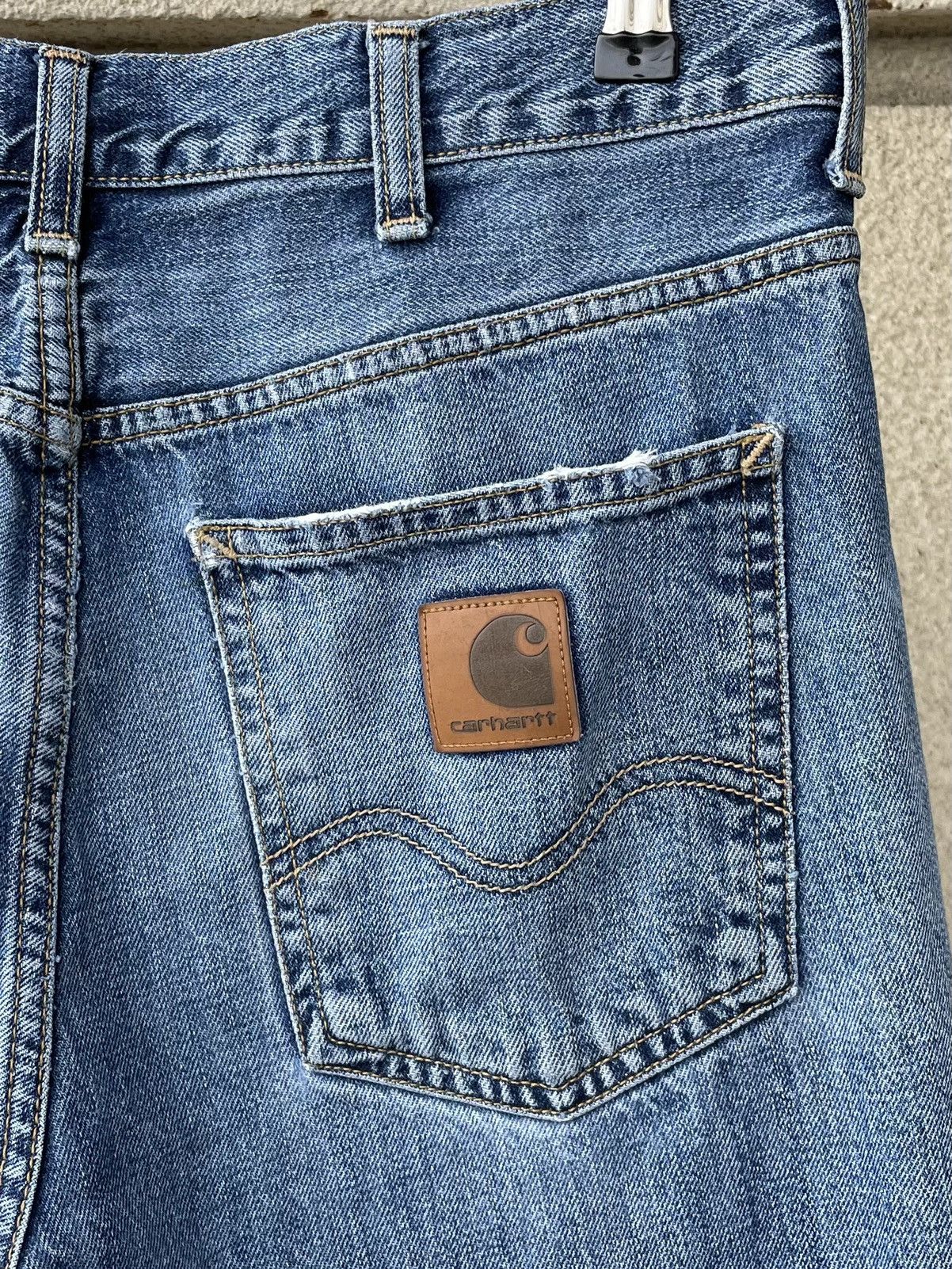 Carhartt Vintage Carhartt WIP Distressed Marlow Pant Denim Jeans Size US 29 - 7 Thumbnail
