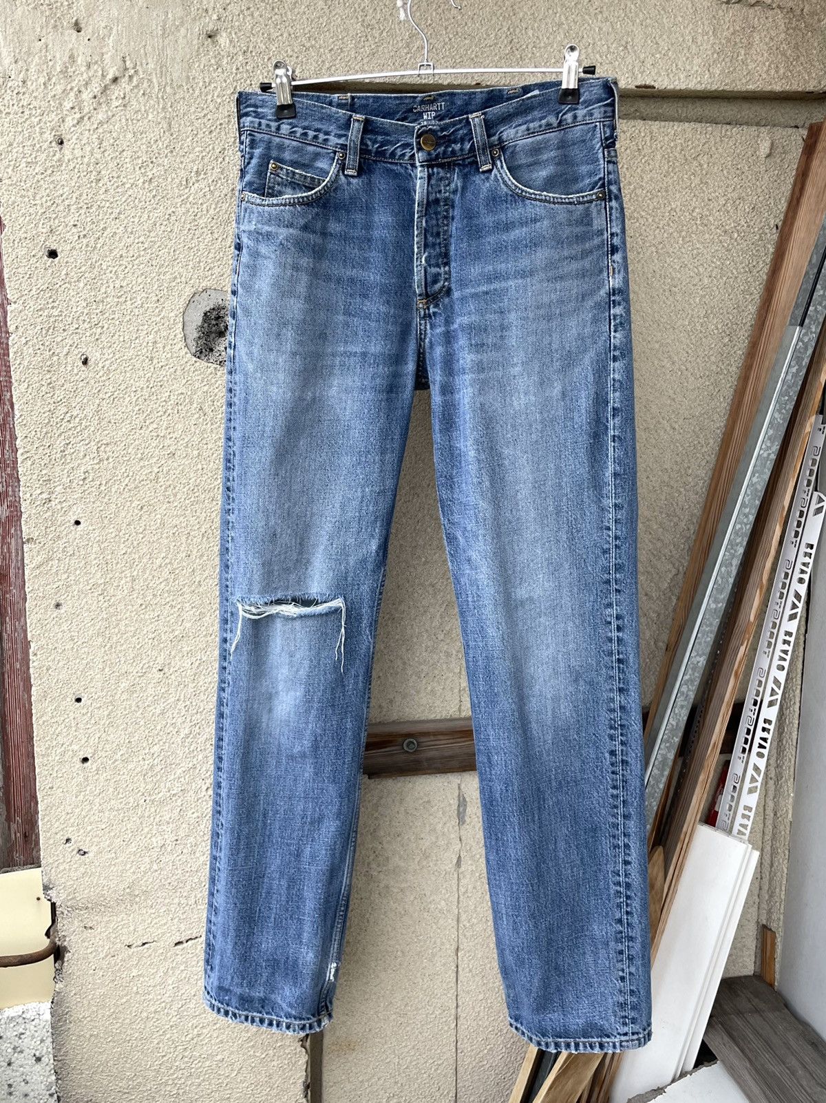 Carhartt Vintage Carhartt WIP Distressed Marlow Pant Denim Jeans Size US 29 - 14 Thumbnail