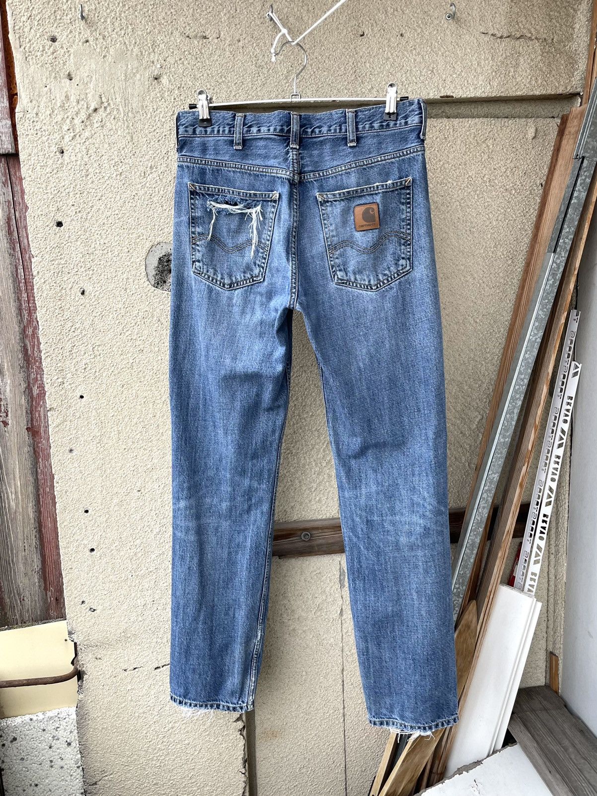 Carhartt Vintage Carhartt WIP Distressed Marlow Pant Denim Jeans Size US 29 - 1 Thumbnail