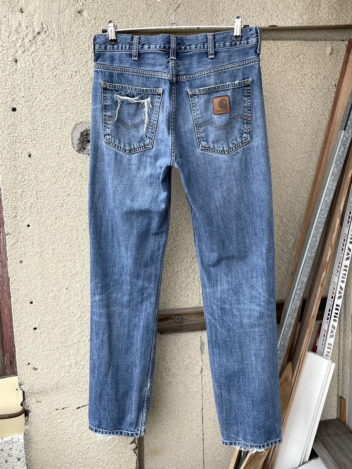 Carhartt Vintage Carhartt WIP Distressed Marlow Pant Denim Jeans Size US 29 - 12 Thumbnail
