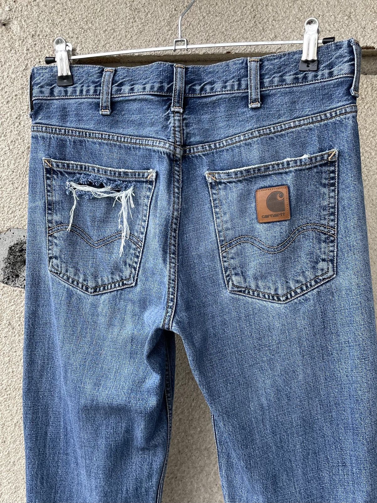 Carhartt Vintage Carhartt WIP Distressed Marlow Pant Denim Jeans Size US 29 - 6 Thumbnail