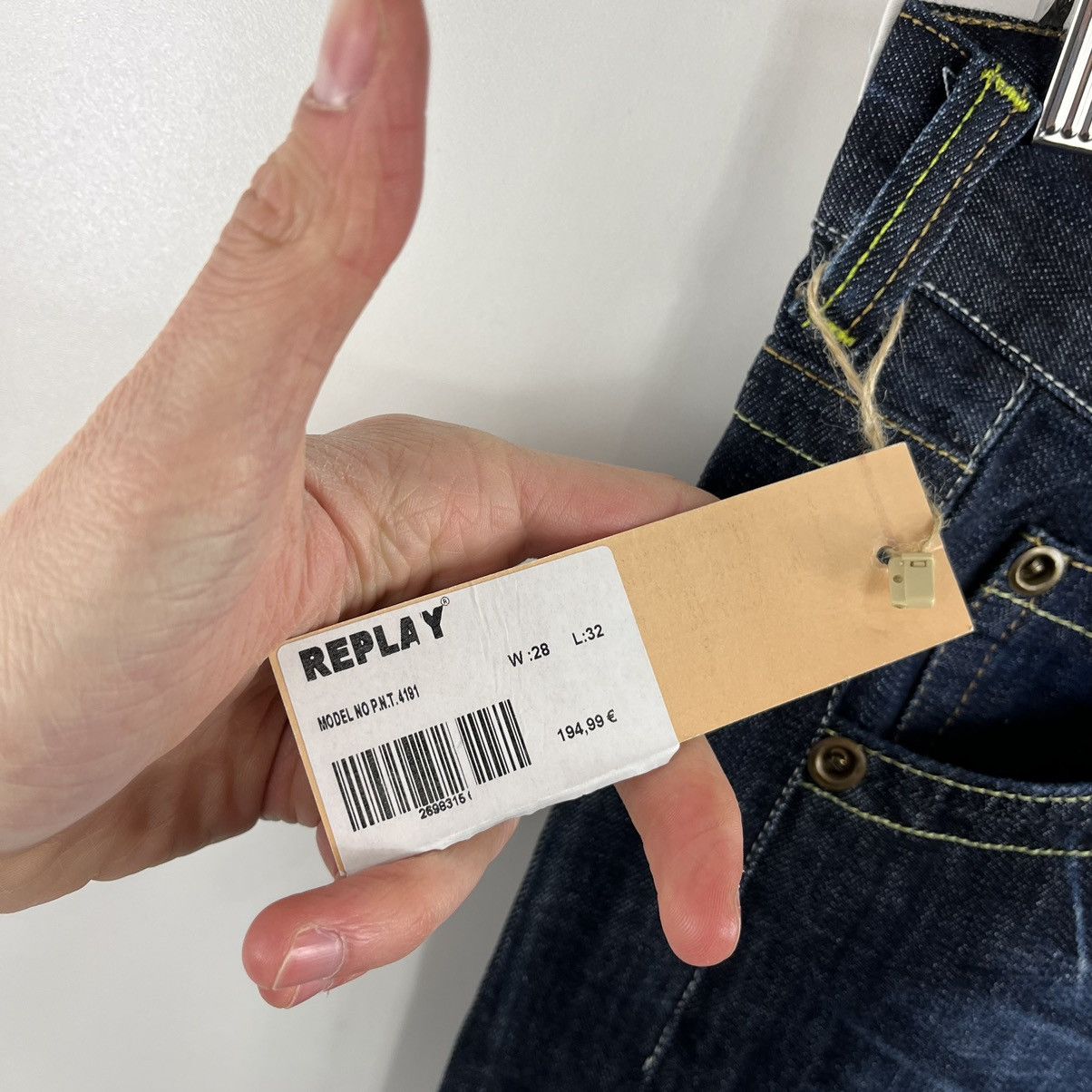 Japanese Brand Replay Denim Woman’s Jeans RRP 194,99€ Beads Logo Size 28/32 Size 28" / US 6 / IT 42 - 6 Thumbnail