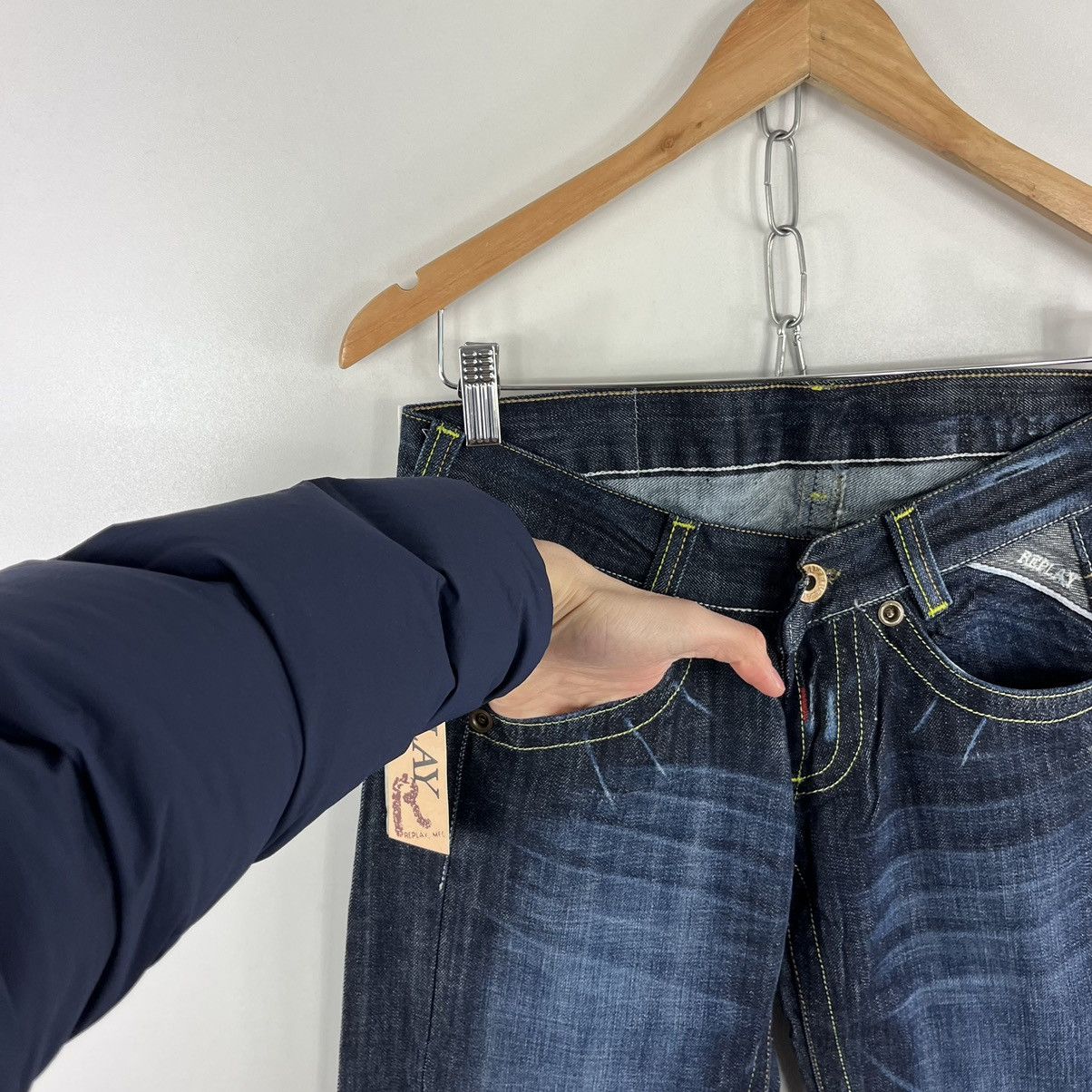 Japanese Brand Replay Denim Woman’s Jeans RRP 194,99€ Beads Logo Size 28/32 Size 28" / US 6 / IT 42 - 4 Thumbnail