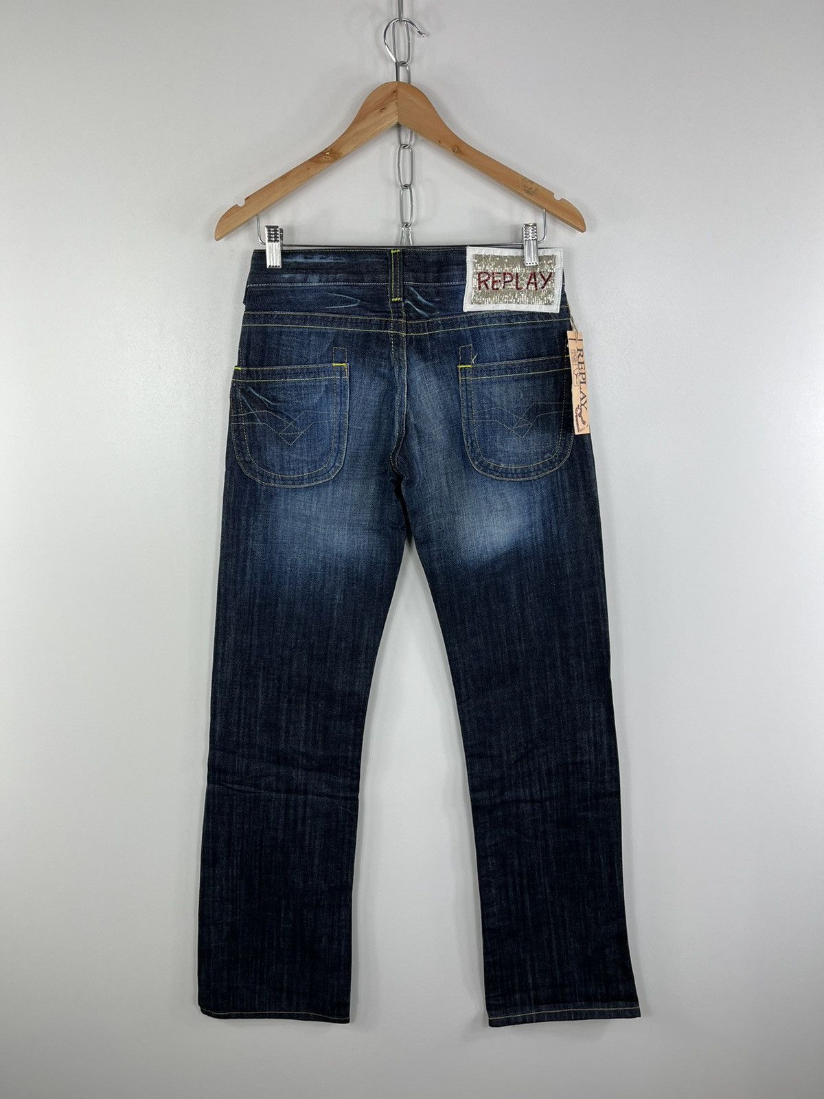 Japanese Brand Replay Denim Woman’s Jeans RRP 194,99€ Beads Logo Size 28/32 Size 28" / US 6 / IT 42 - 1 Thumbnail