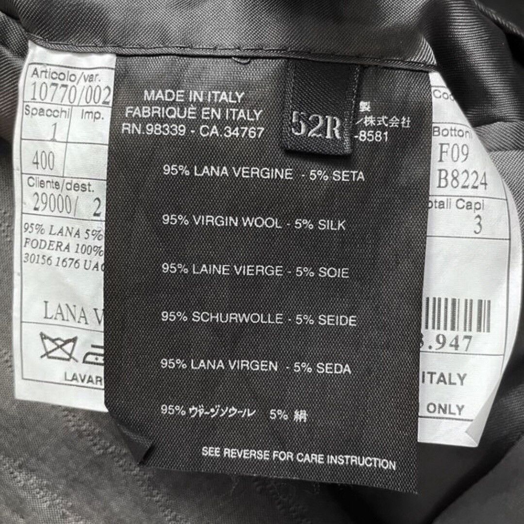 Prada 🔵wool/silk pinstriped tailored blazer dark grey Size 52R - 3 Thumbnail