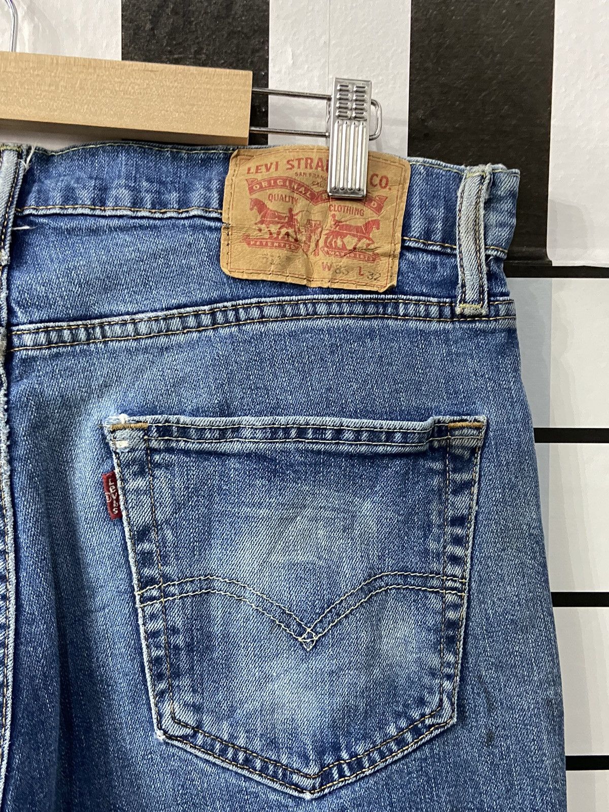 Levi's × Vintage Vintage Levi’s 511 Distressed Denim Pants 33X32 Size US 33 - 19 Thumbnail