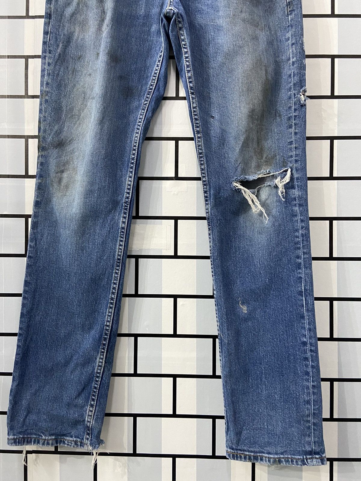 Levi's × Vintage Vintage Levi’s 511 Distressed Denim Pants 33X32 Size US 33 - 5 Thumbnail