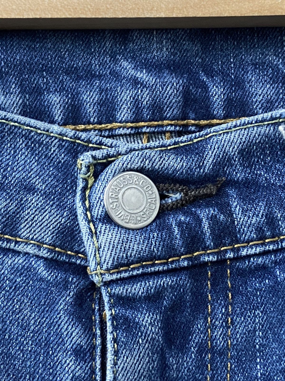 Levi's × Vintage Vintage Levi’s 511 Distressed Denim Pants 33X32 Size US 33 - 6 Thumbnail