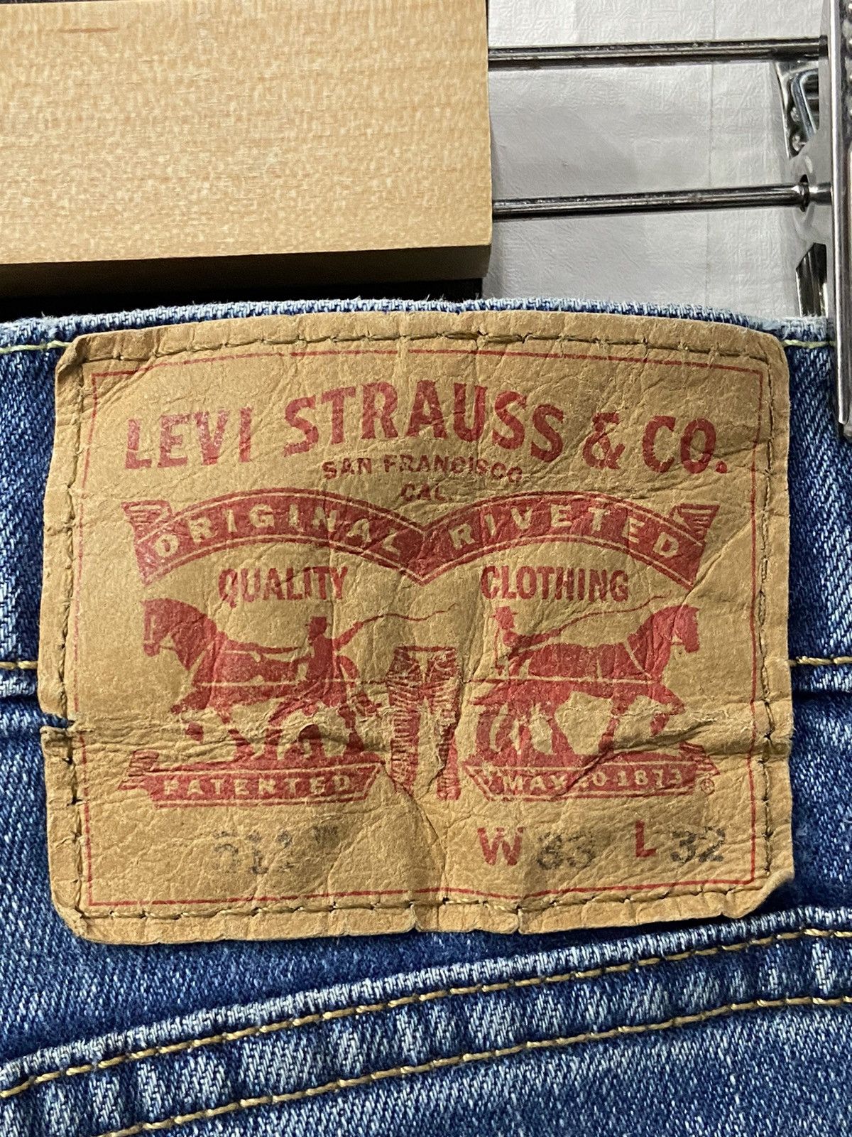 Levi's × Vintage Vintage Levi’s 511 Distressed Denim Pants 33X32 Size US 33 - 21 Thumbnail