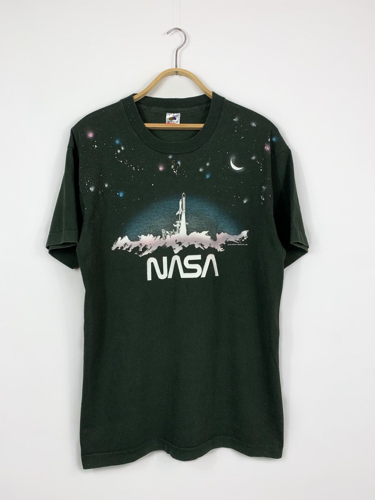 NASA × Vintage NASA 80s T-SHIRT 1988 SPACE ROCKET MADE IN USA Apollon Size US L / EU 52-54 / 3 - 1 Thumbnail