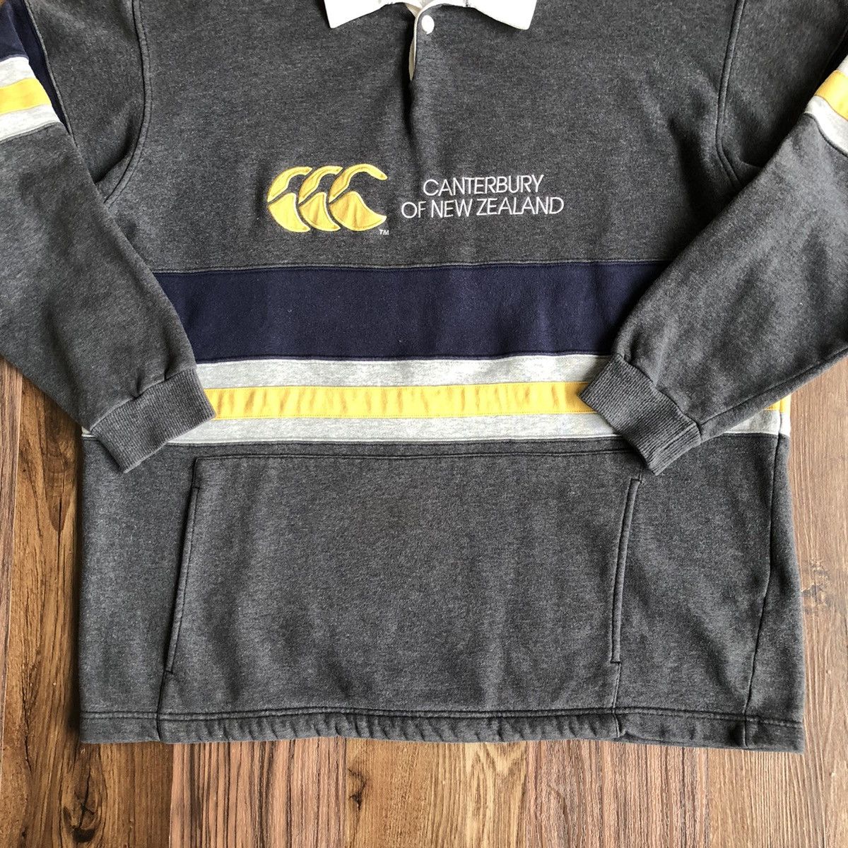 Canterbury of New Zealand Vintage Canterbury Polo Rugby Size US XL / EU 56 / 4 - 2 Thumbnail