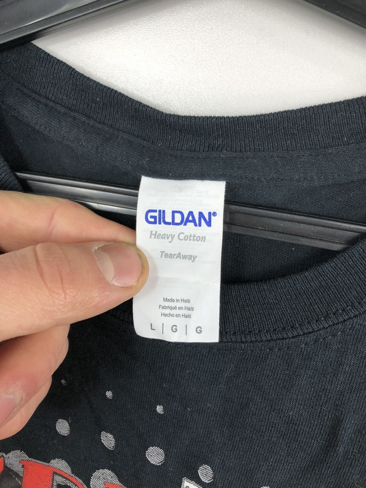 Gildan × Vintage Vintage Gildan Big Logo Devils Due Garage Black Size L Size US L / EU 52-54 / 3 - 5 Thumbnail