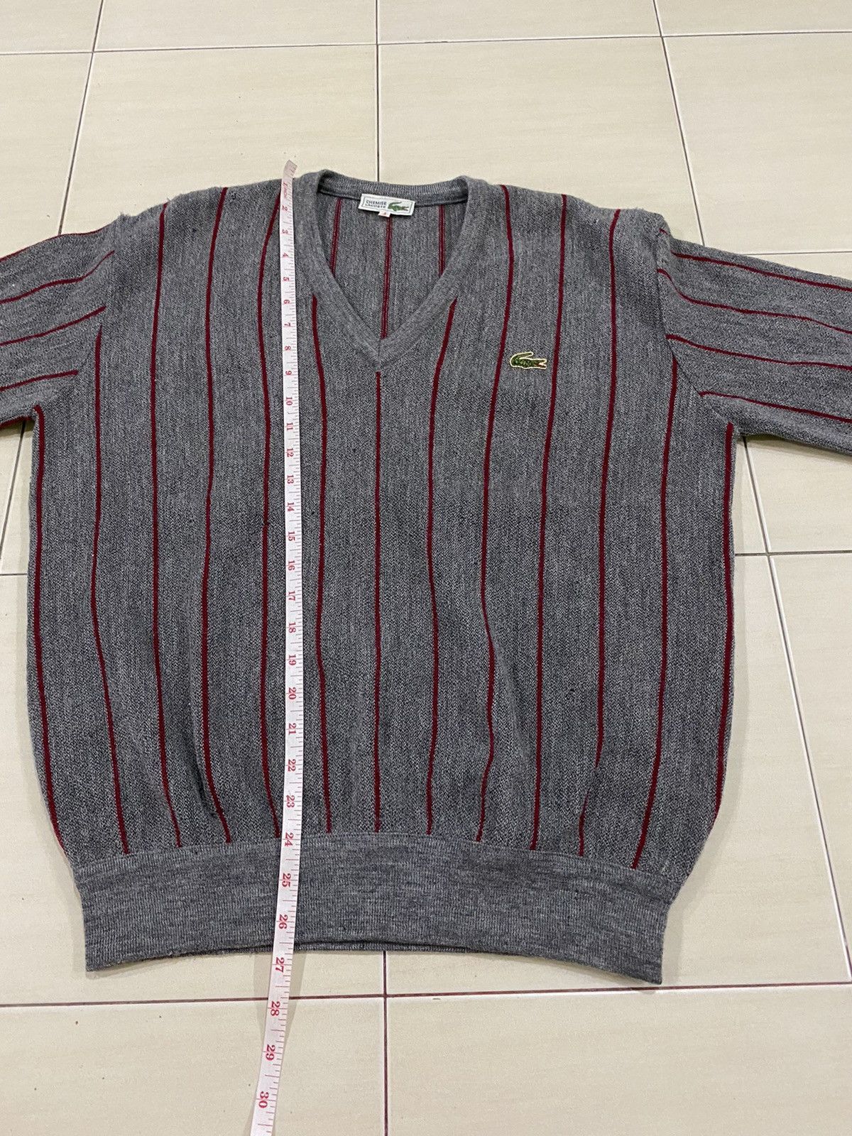Lacoste Vintage Lacoste Knitwear wool cardigan Size US L / EU 52-54 / 3 - 13 Thumbnail