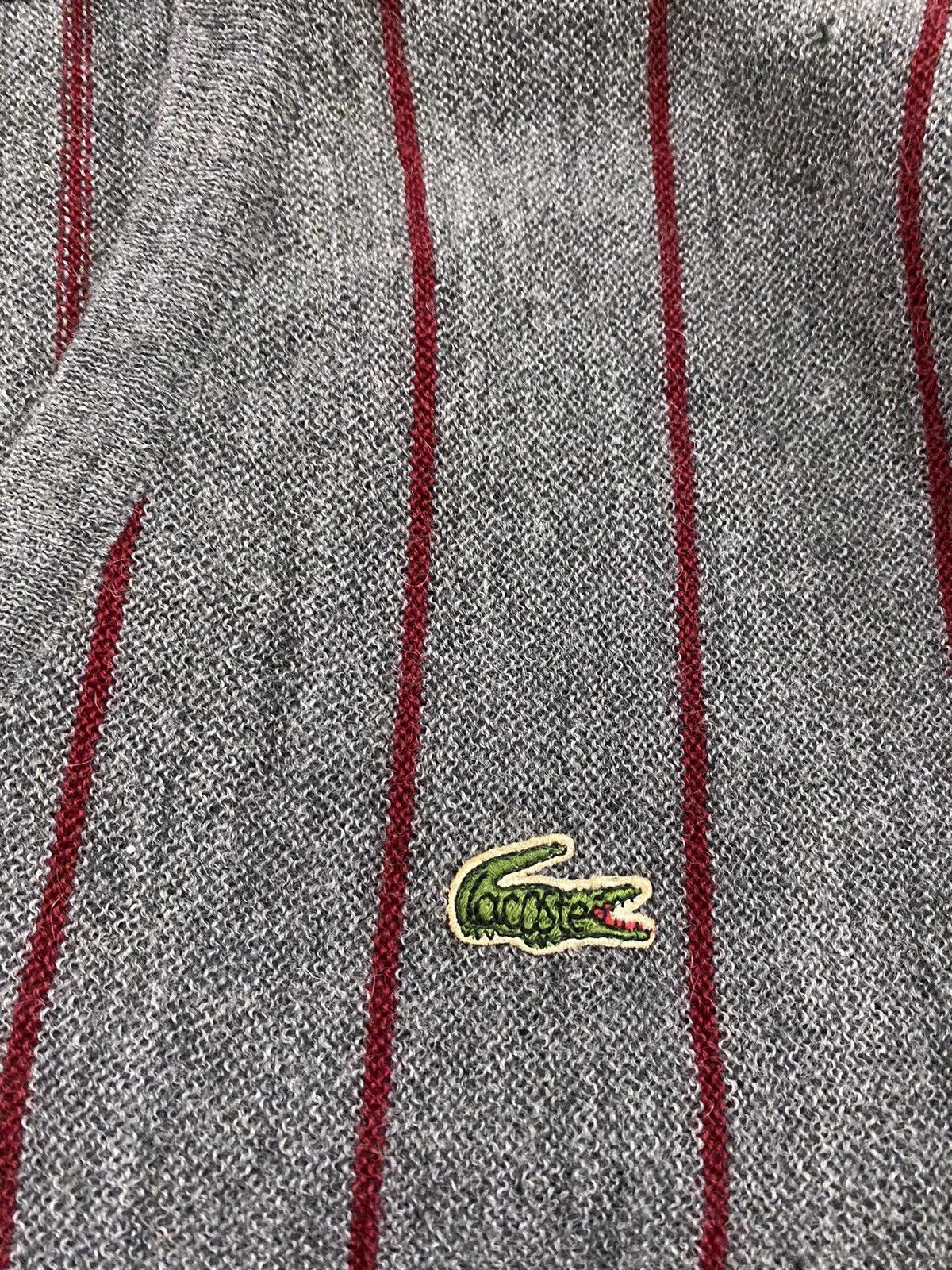 Lacoste Vintage Lacoste Knitwear wool cardigan Size US L / EU 52-54 / 3 - 10 Thumbnail